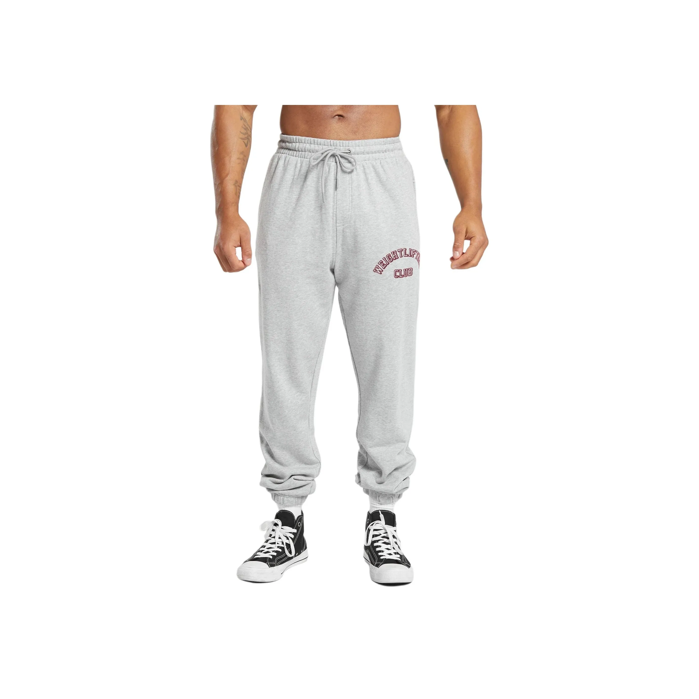 GYMSHARK FW24 Вязаные тренировочные брюки Мужские Светло-серые