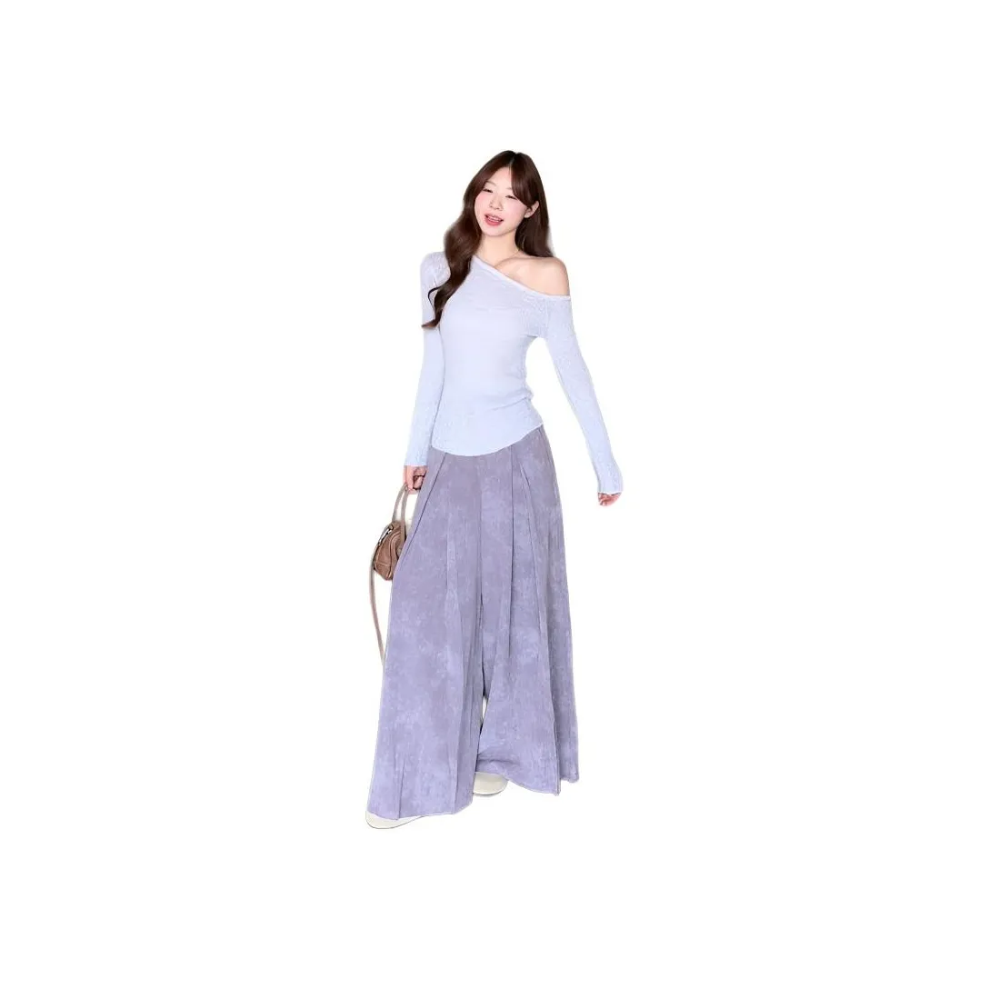 BVODE Фиолетовый Женские Повседневные Костюмы