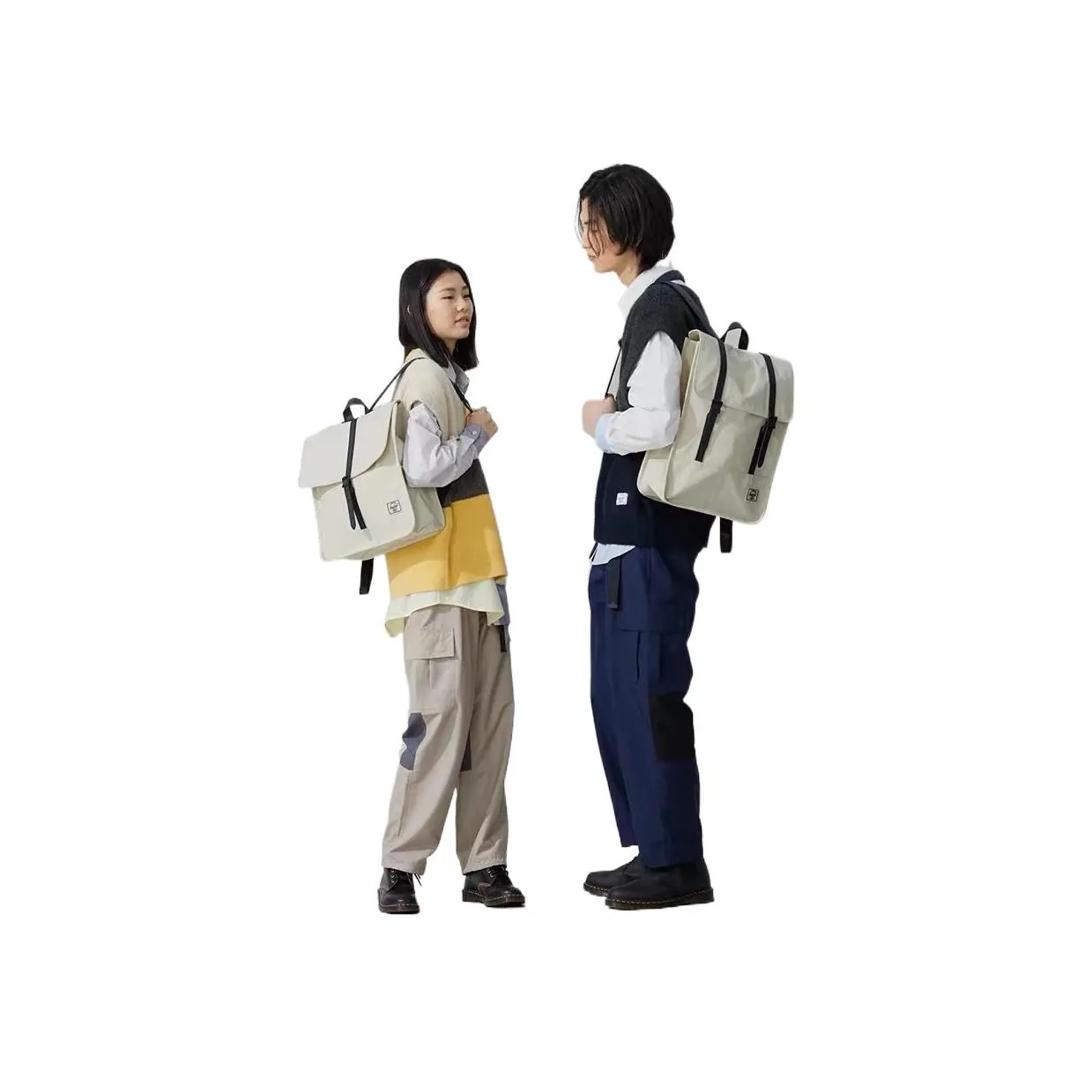 Herschel Recyclable Material Backpack Medium Size Unisex Multicolor