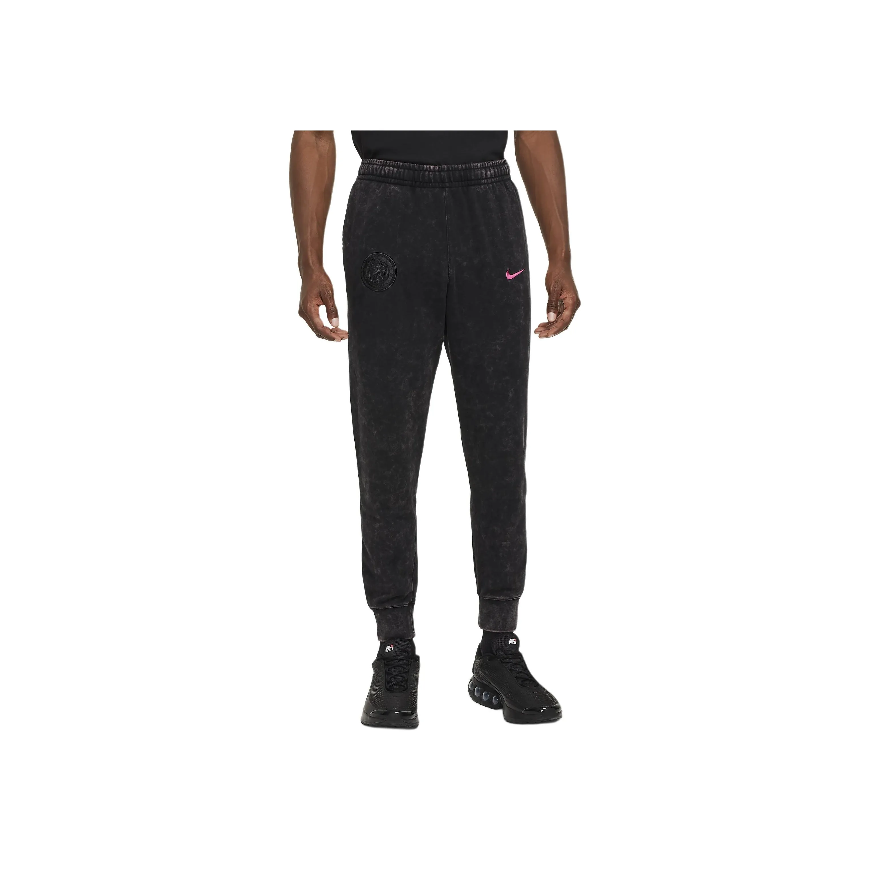Найк Вязаные Тренировочные Штаны Мужские Черные