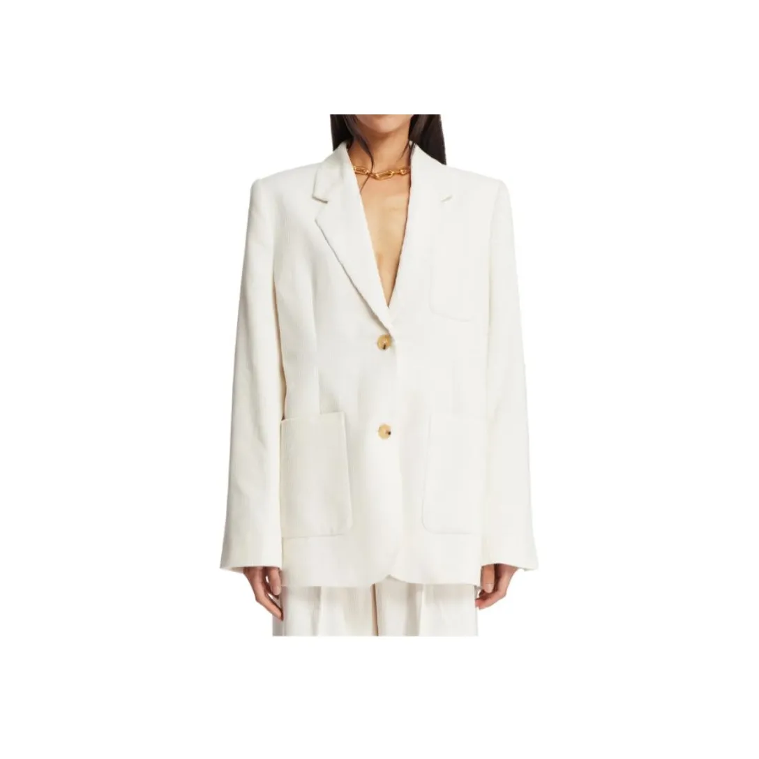 TOTEME Single Breasted Long Sleeved Corduroy Blazer
