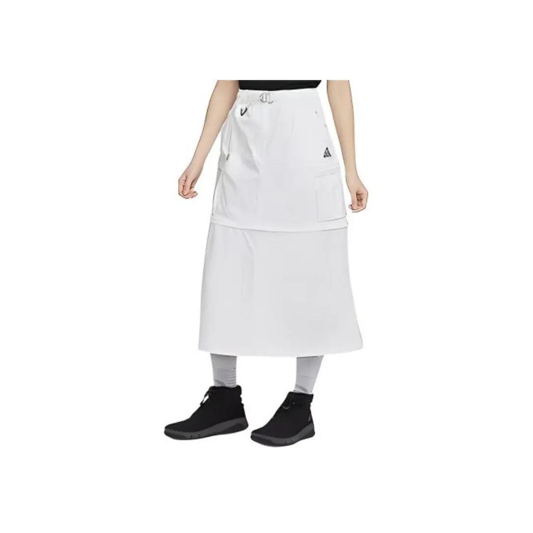 Nike SS24 Casual Long Skirts Women's White