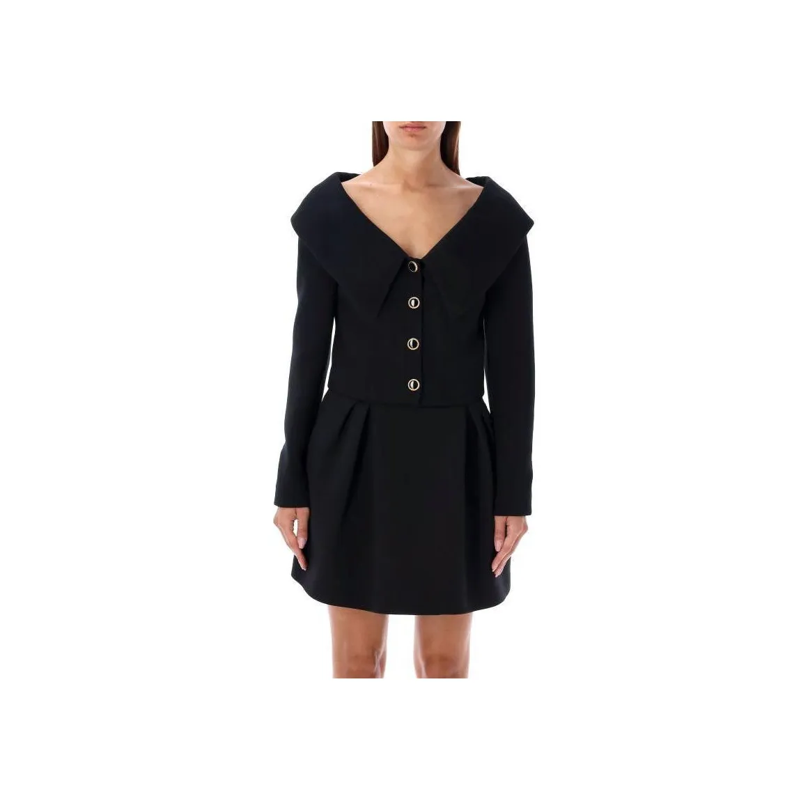 Alessandra Rich Off The Shoulder Jacket