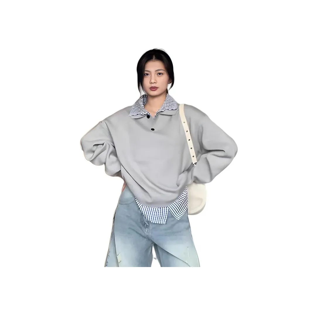 MUCCHIC Серый Женский Свитшот