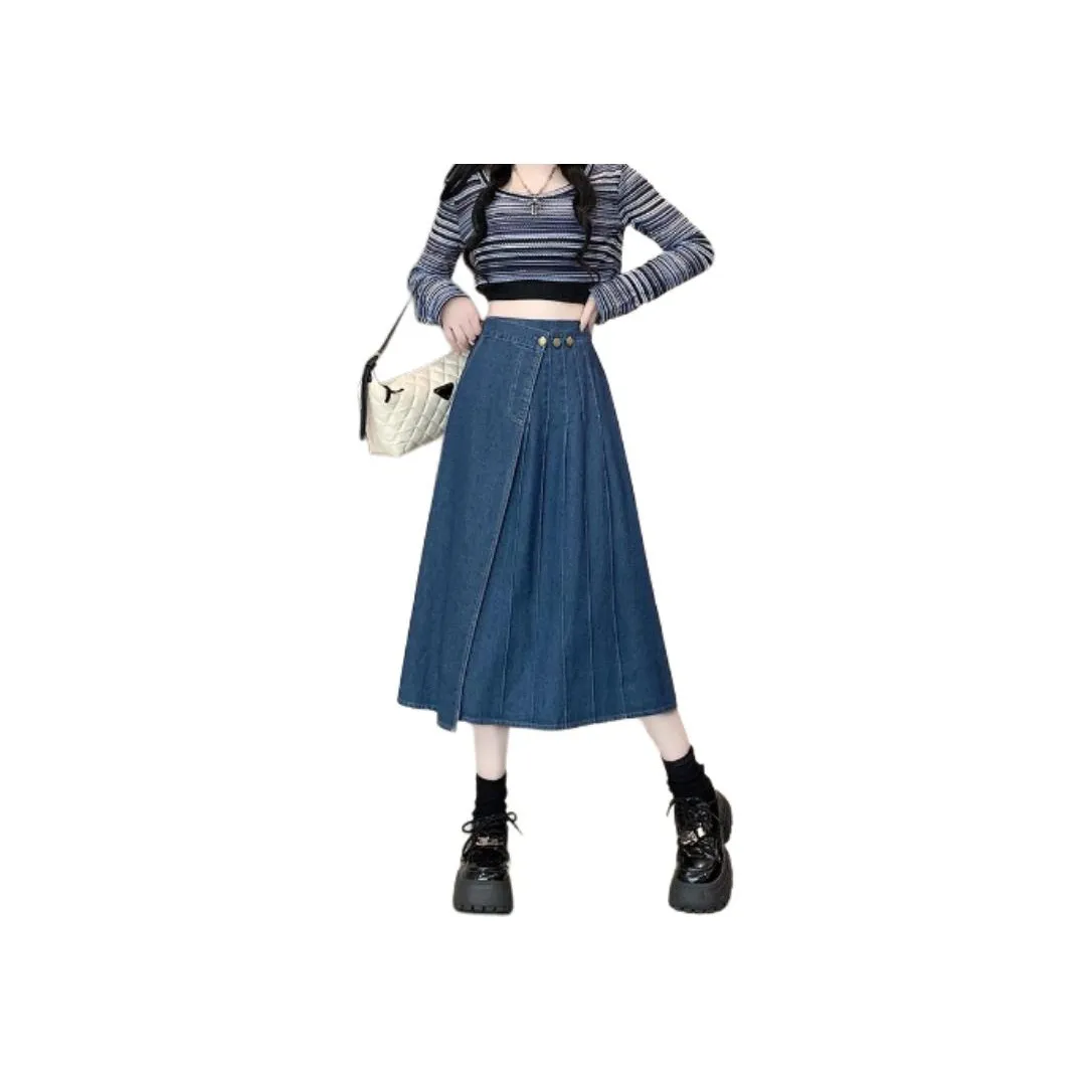 Concubine Zhu Denim Long Skirt Women's