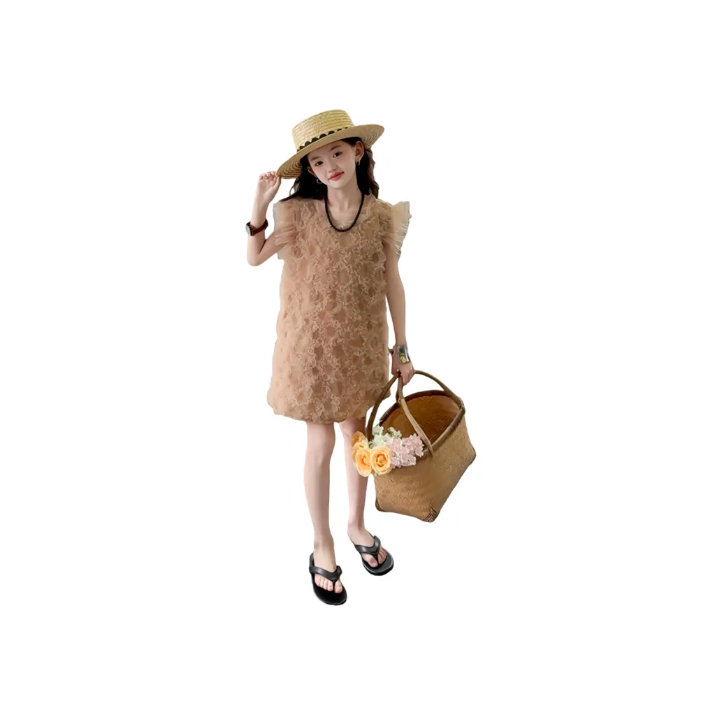 TONYBEAR Кофейная пряжа Юбка KIDS Платья