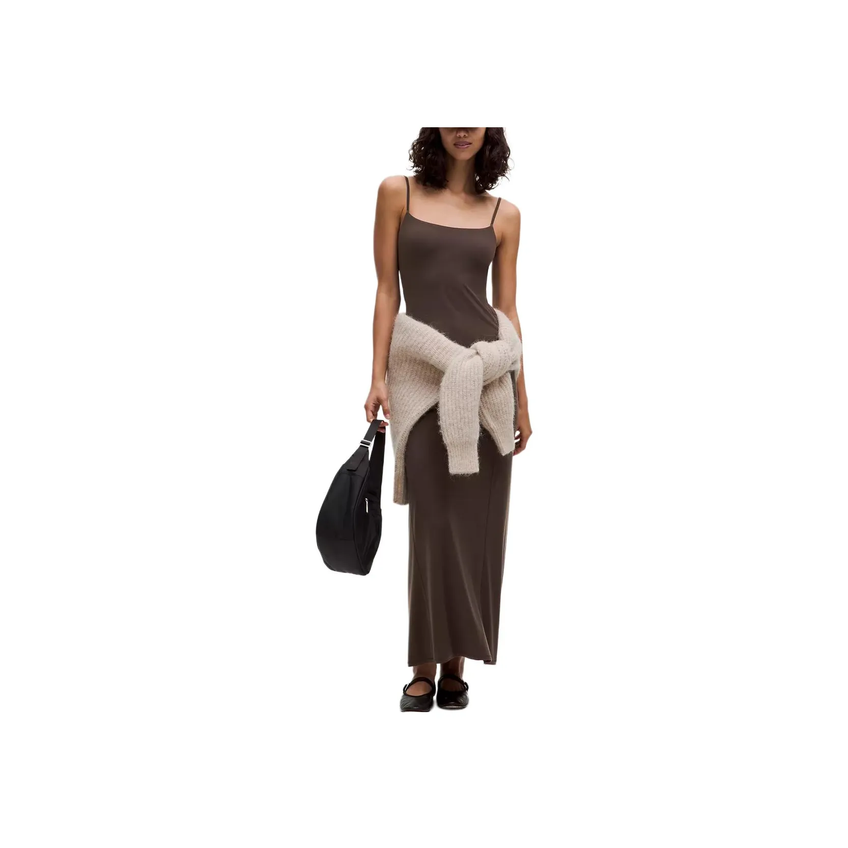 Lululemon WundermostUltra Soft Nulu Spaghetti Strap Maxi Slip Dress Women's