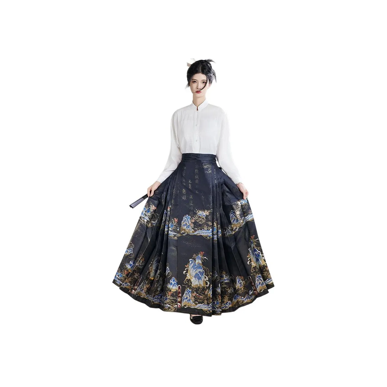 XINGHEHANGE Лето Повседневный Ancient Ханьфу Повседневный Длинный Юбка Женские