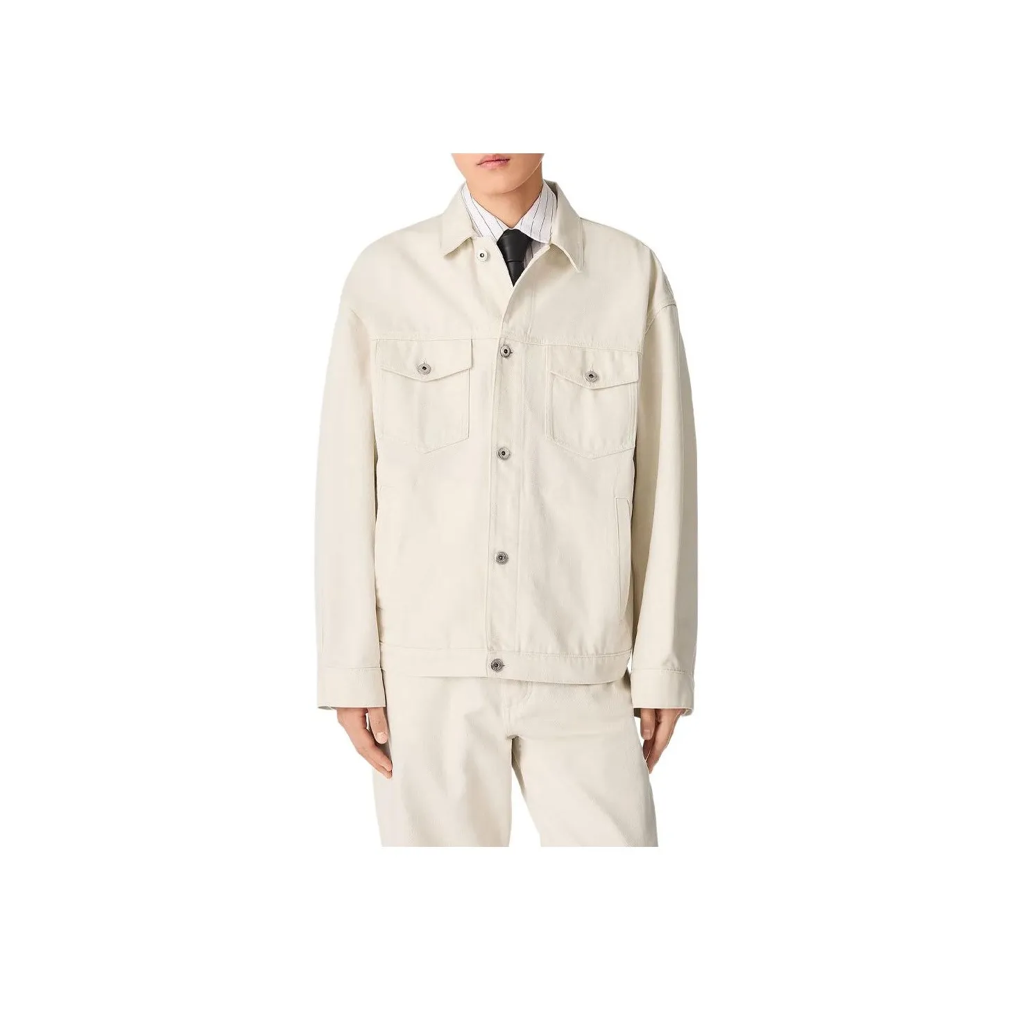 Bottega Veneta SS25 Denim Jacket Men's White