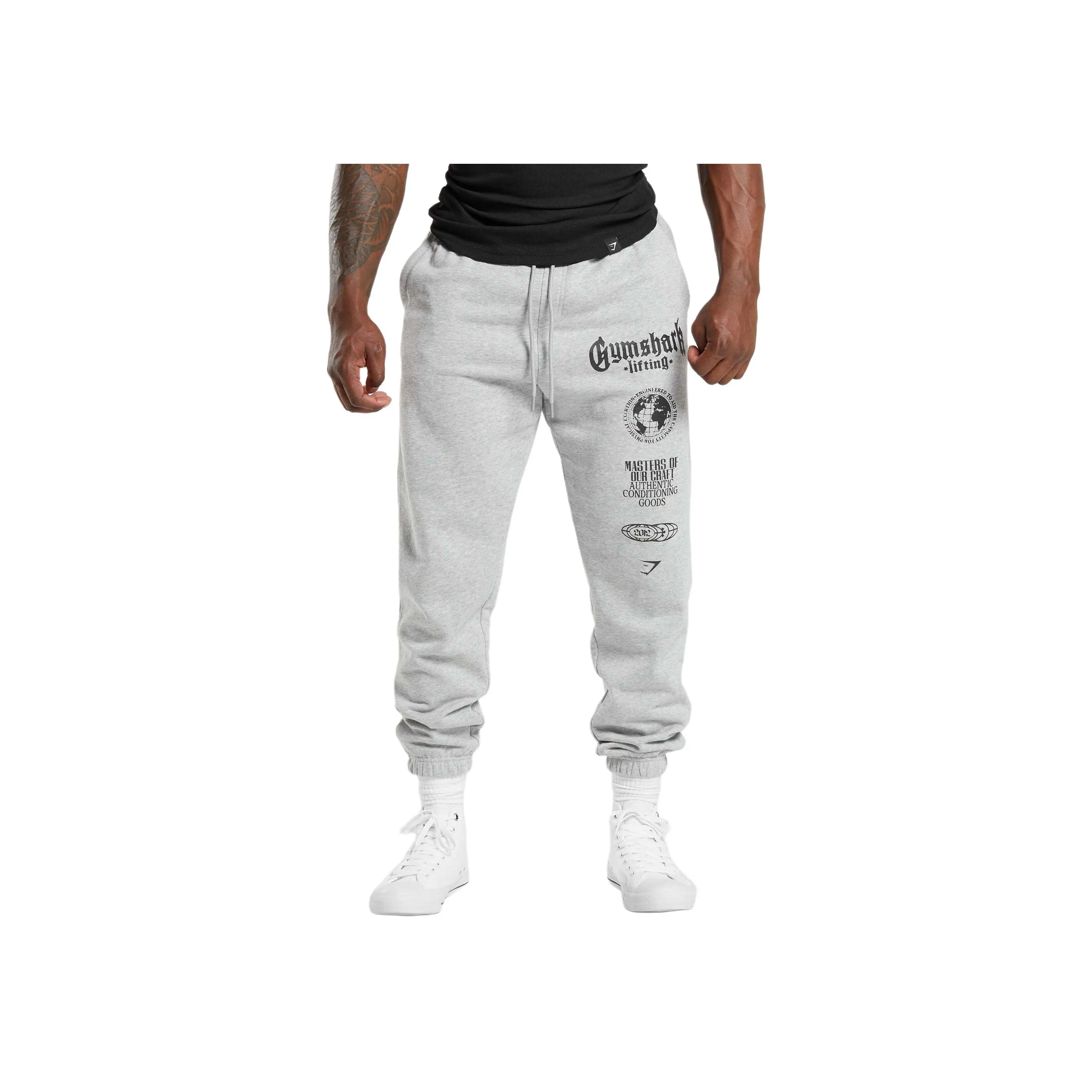 GYMSHARK GLOBAL LIFTING OVERSIZED JOGGERS Knitted Sweatpants Men's Gray