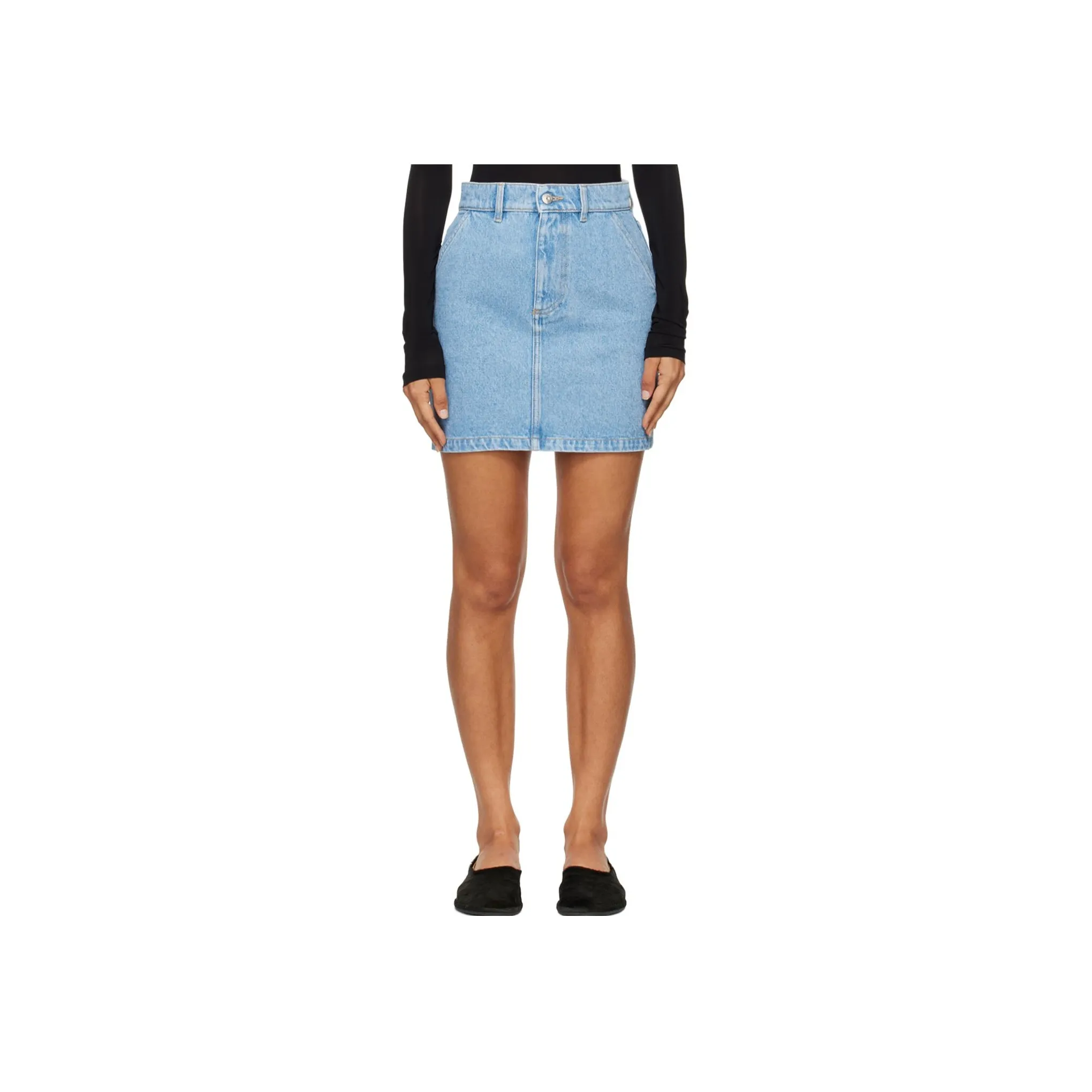 NANUSHKA Denim Short Skirts Women's Blue