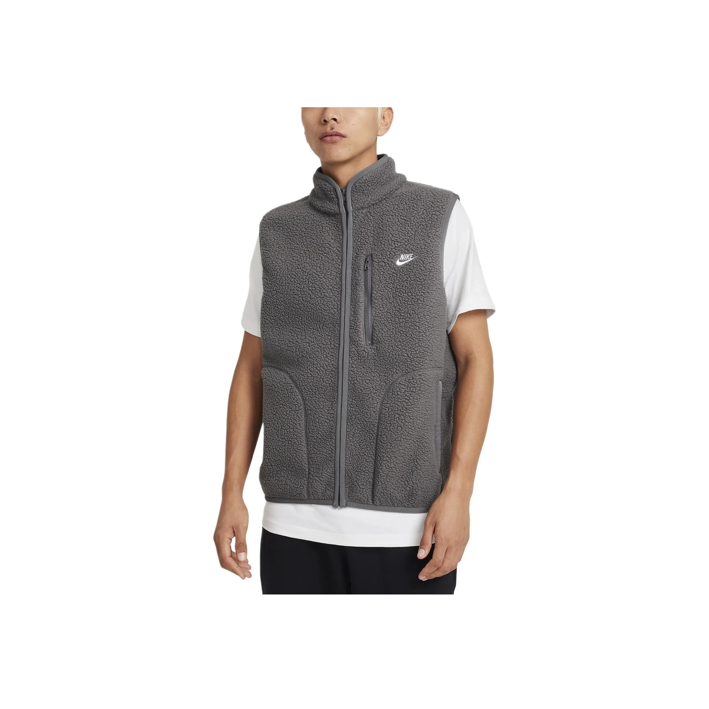 Nike Clothing Vests Men's Iron Gray