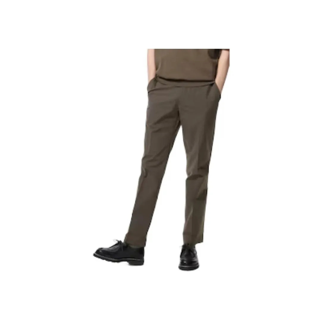 UNIQLO Повседневные брюки Мужские Коричневые