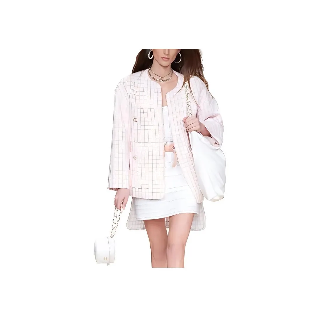 CHANEL Coats Women's Pink