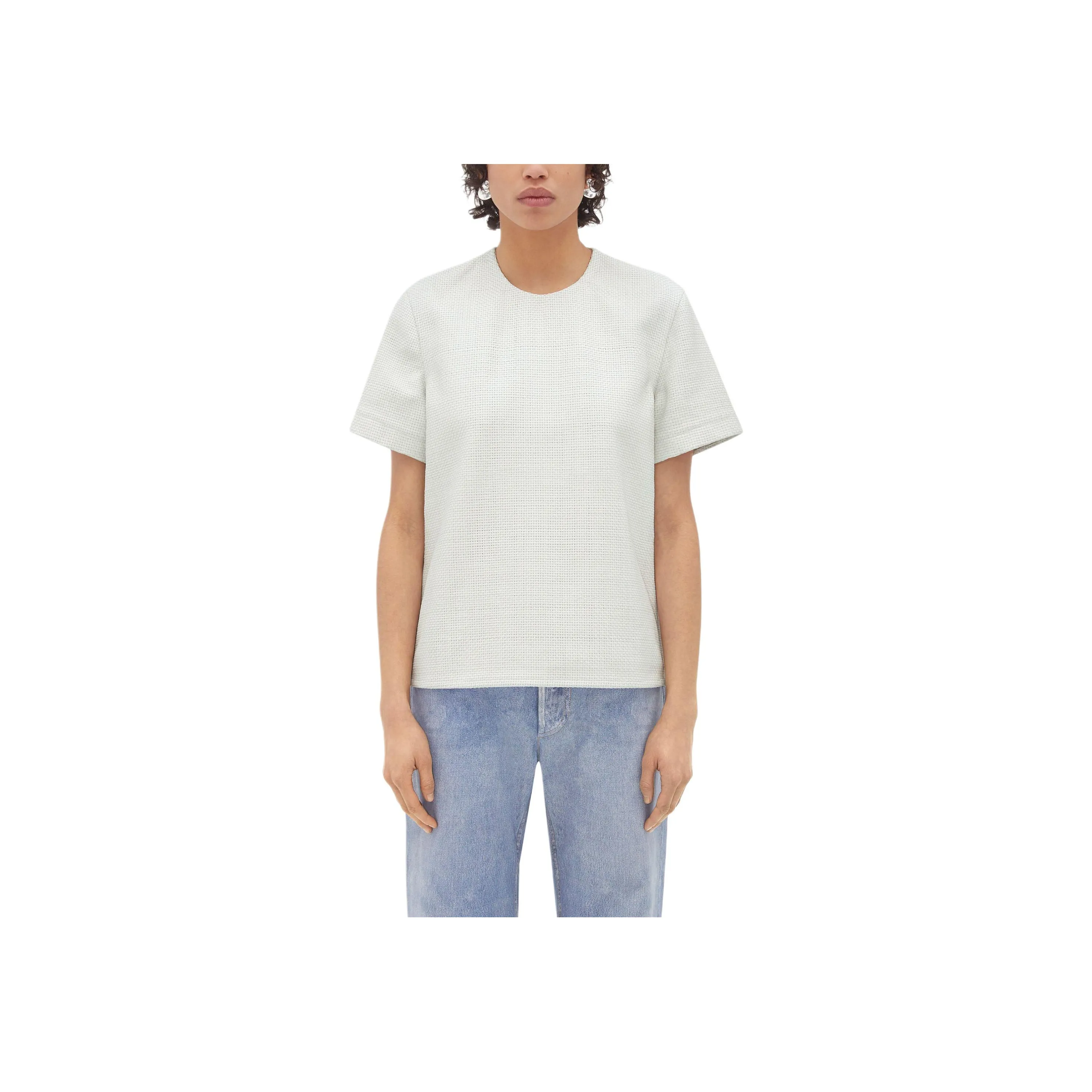 Bottega Veneta SS24 T Shirt Women's Optical White Color