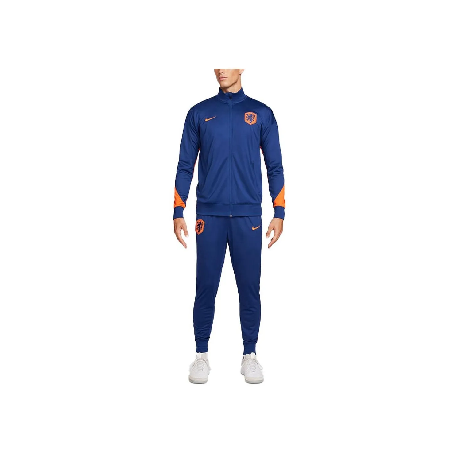Nike Netherlands Strike Tracksuit Soccer Jersey Sets Men's Blue/Orange
