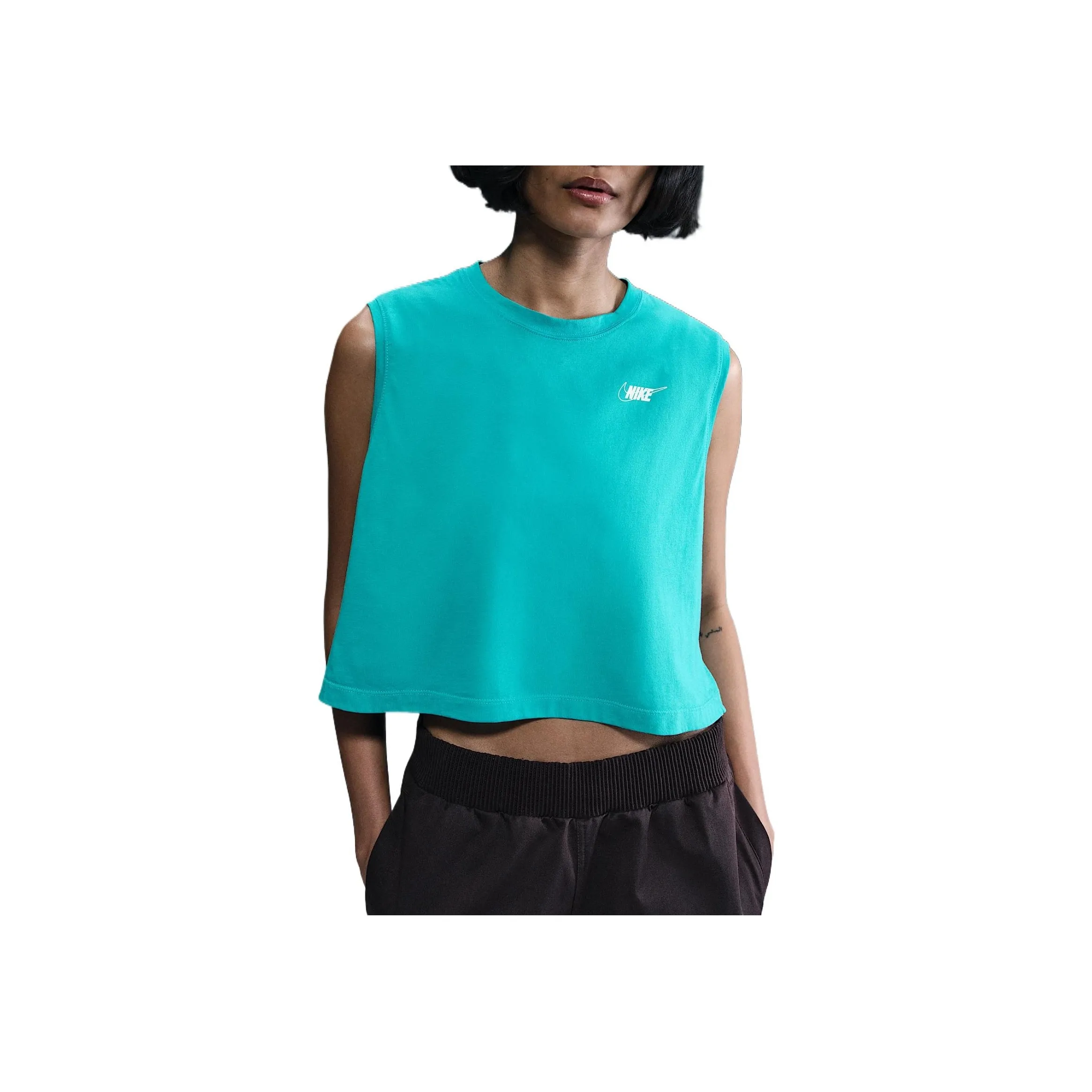 Nike Sportswear Club Women's Sleeveless Cropped Graphic T Shirt
