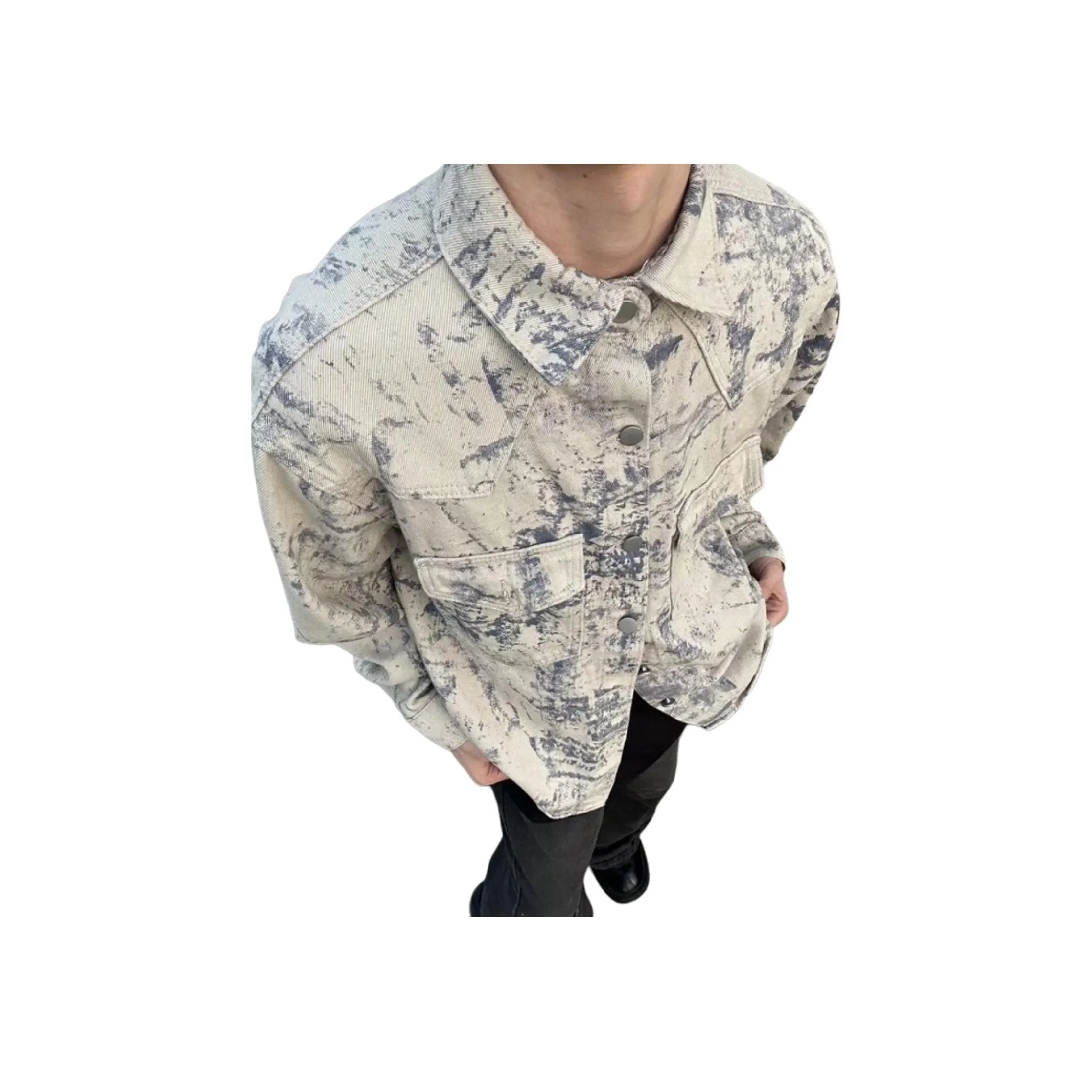 SAGP Tie Dye Хаки Унисекс Куртки