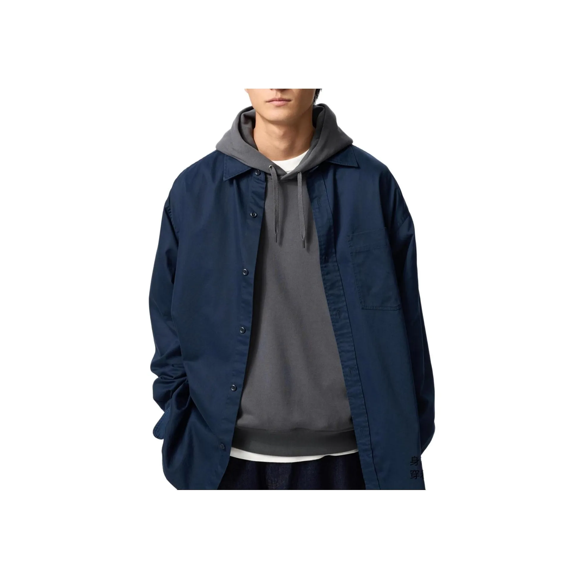 UNIQLO Shirts Men's Navy Blue