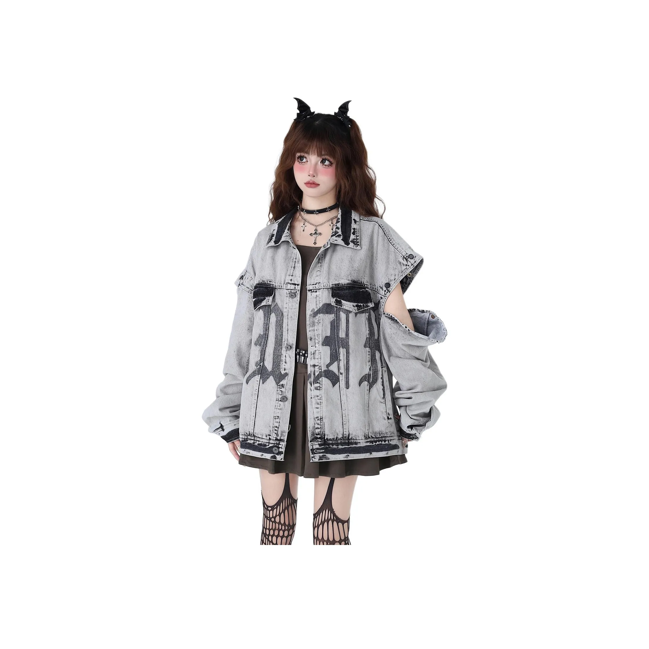 Pirkadat Серый Унисекс Джинсовые Куртки