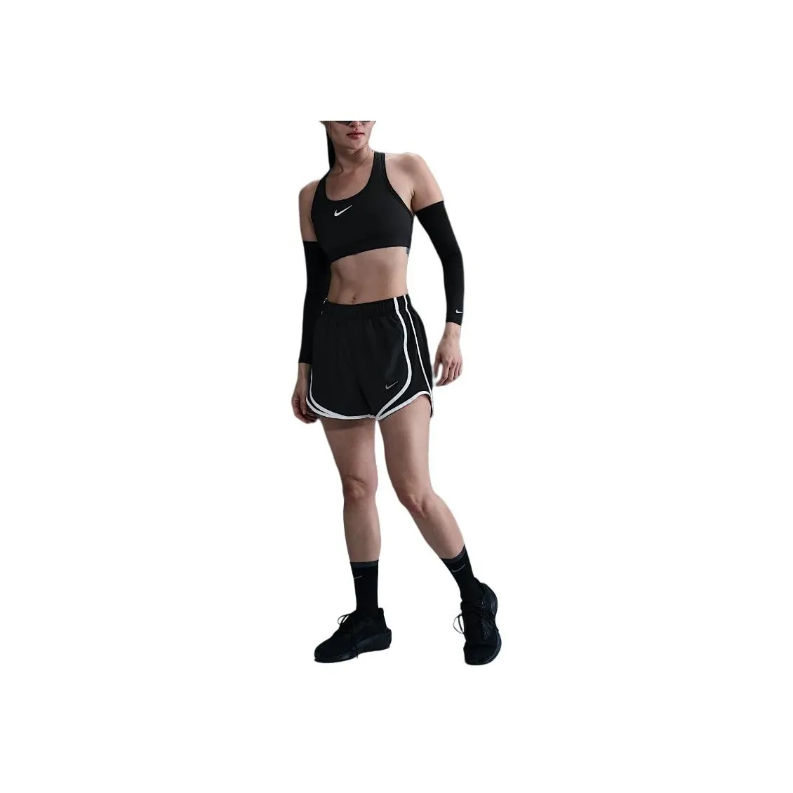 Nike Tempo Women's Dri FIT Mid Rise Brief Lined Running Shorts