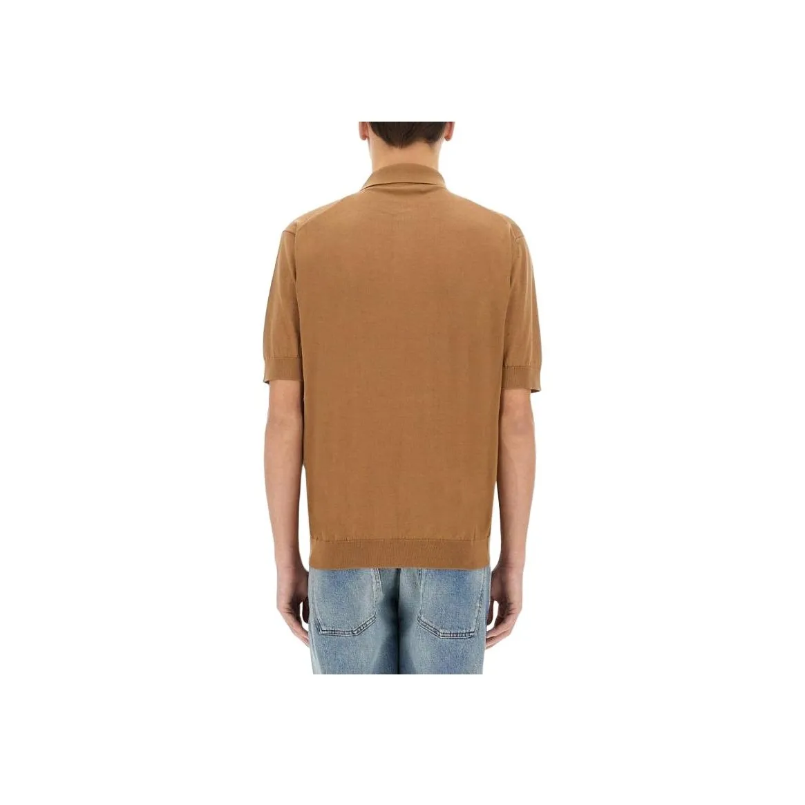 LARDINI Fine knit Polo Shirt
