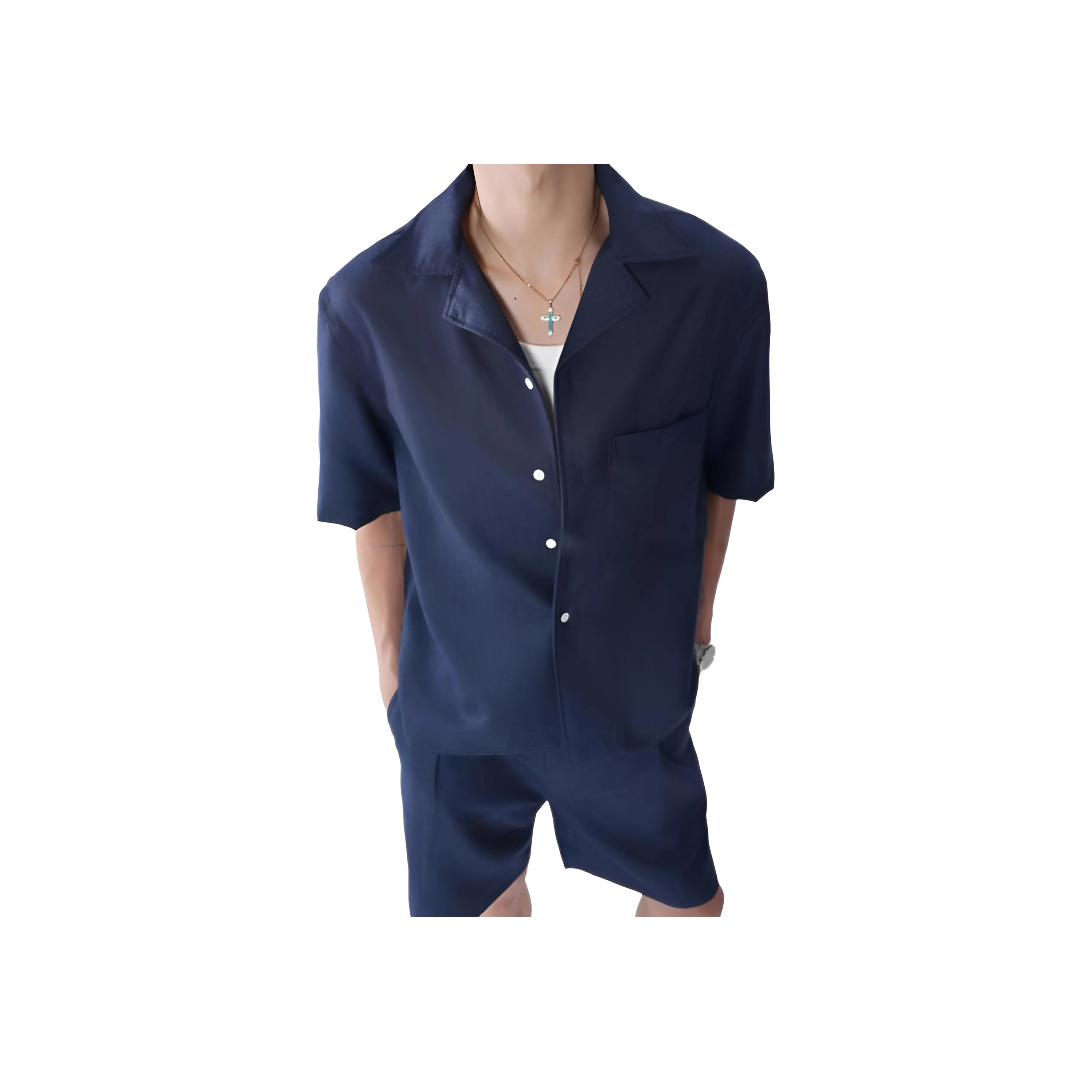 SEE ALSO 86,2% Ультра Fine Шерсть Кубинский воротник Relaxed Old Money Рубашка Куртка Унисекс