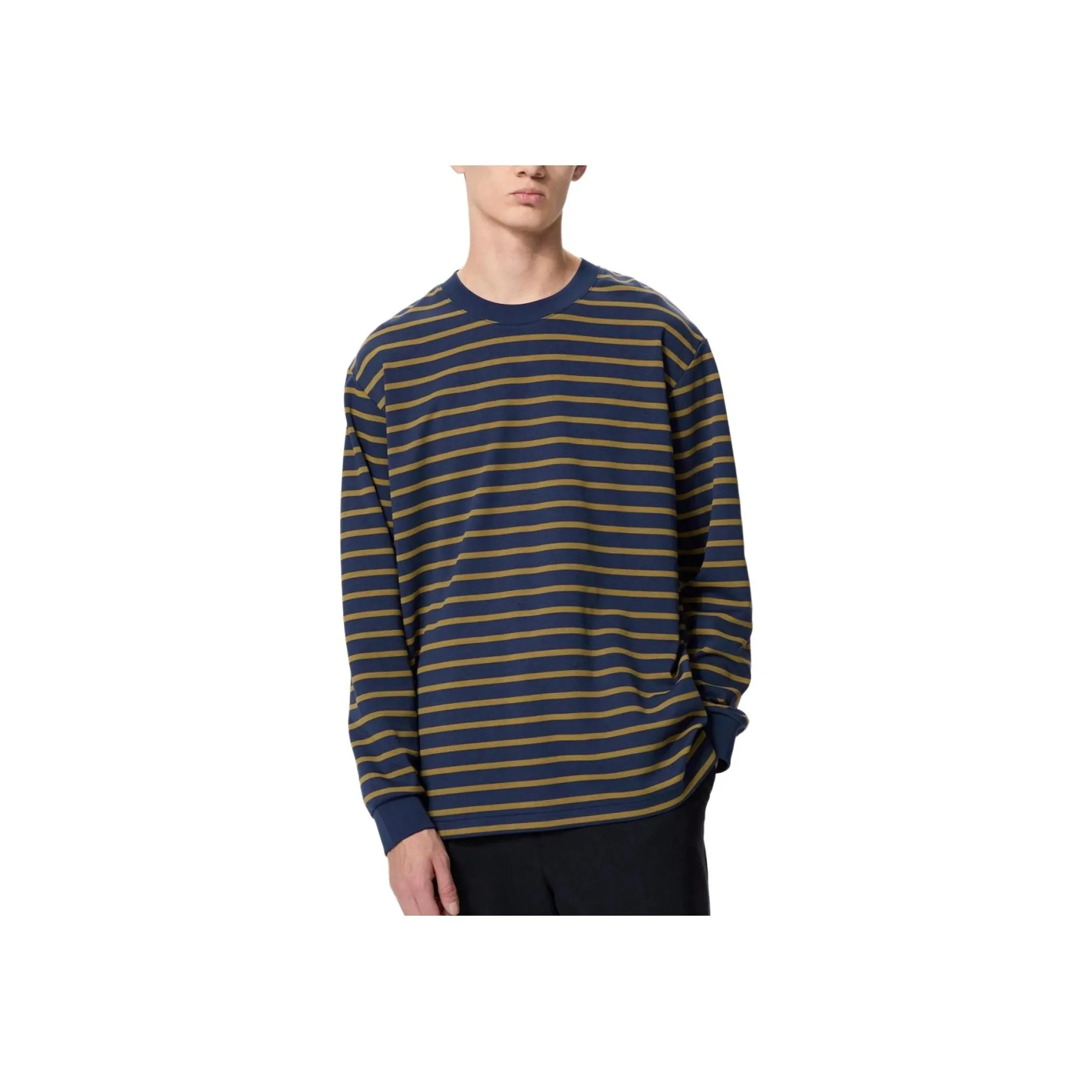 UNIQLO AIRism Mesh Series T Shirt Unisex Navy Blue