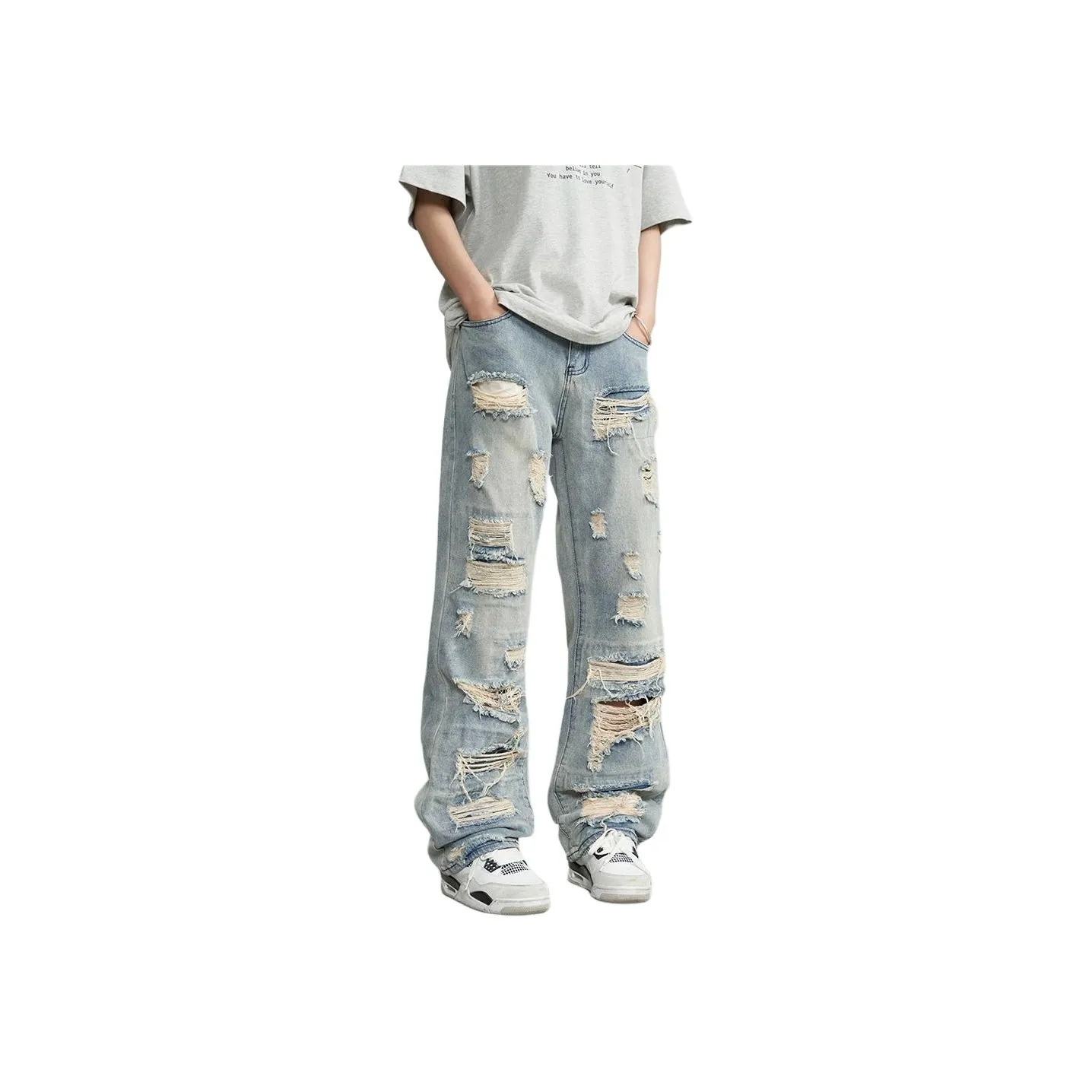 Concubine Zhu Синие Унисекс Джинсы