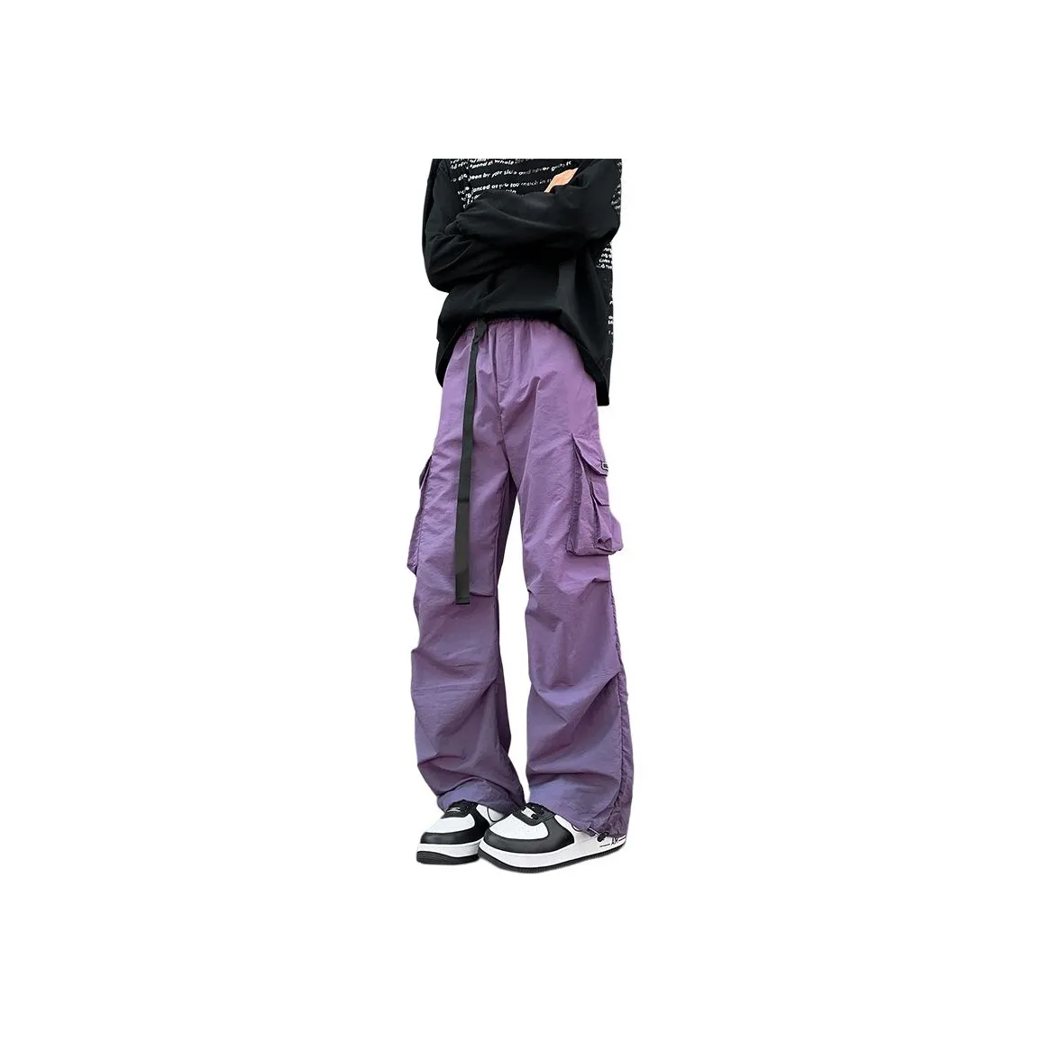 GROW DATE Cargo Pants Unisex Purple