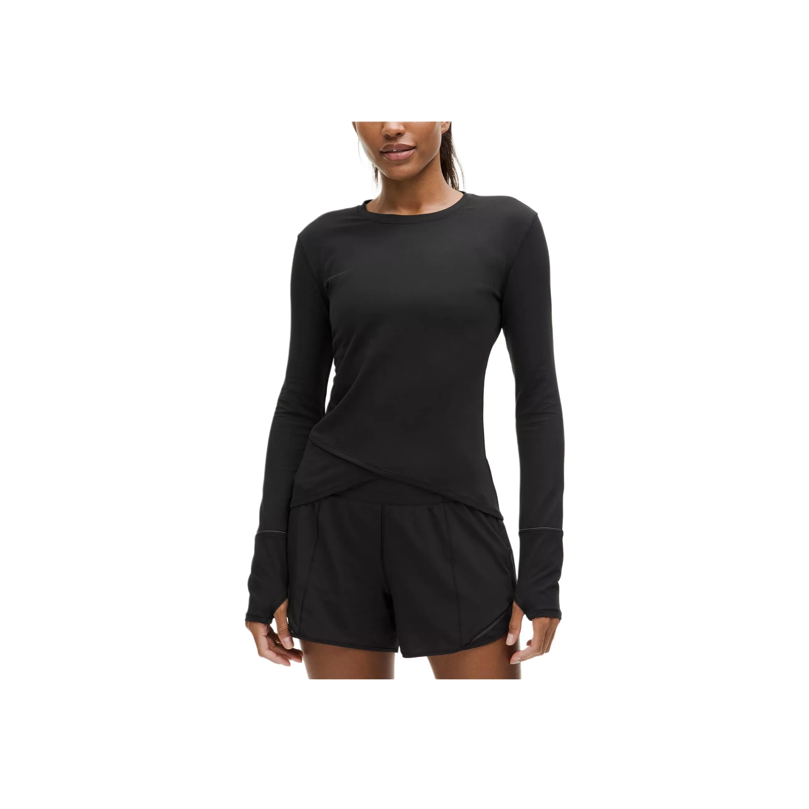 lululemon Rulu T Рубашка Женская Черная