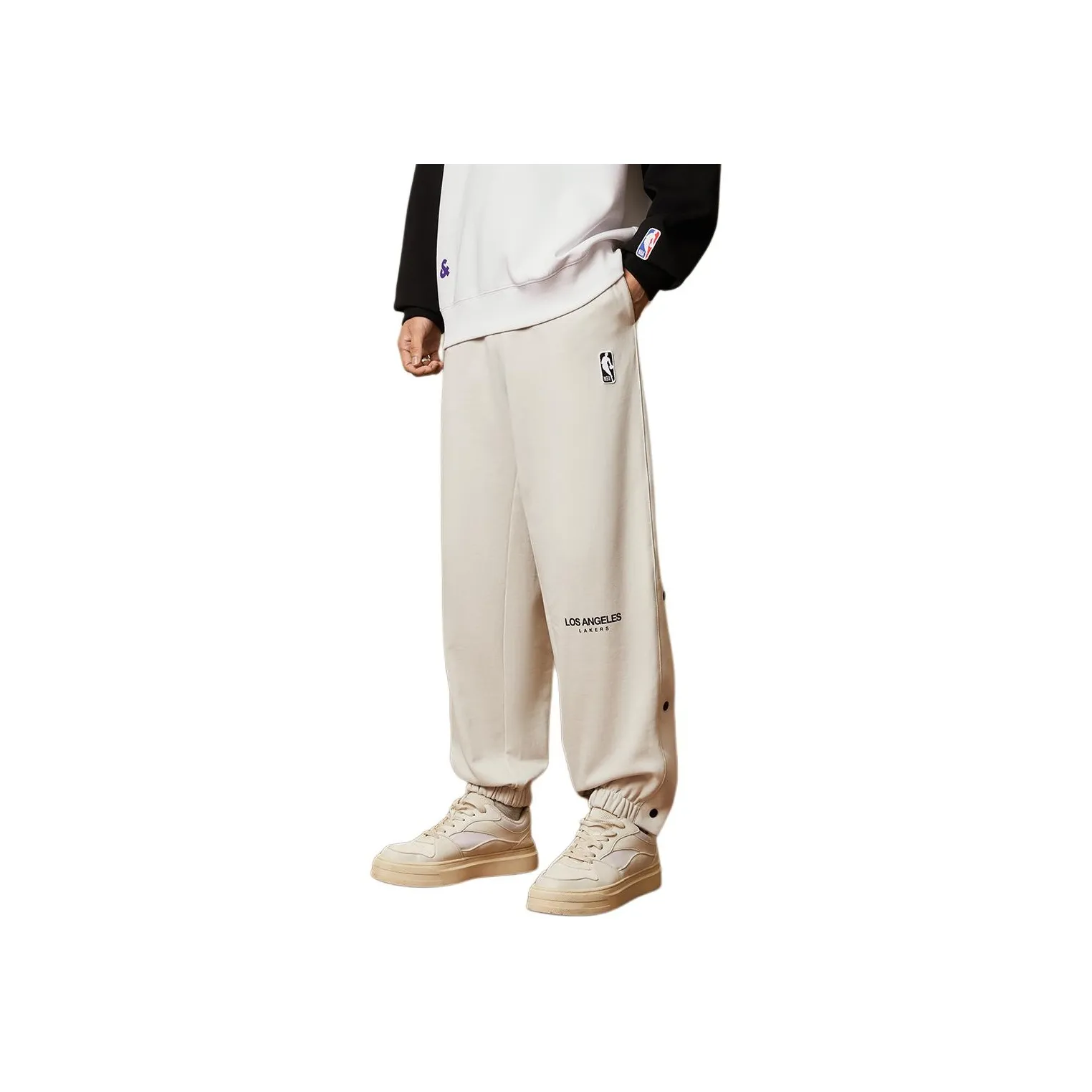 JACK JONES· Jack Jones X Lakers Nba Вязаные тренировочные штаны мужские каменно-серого цвета