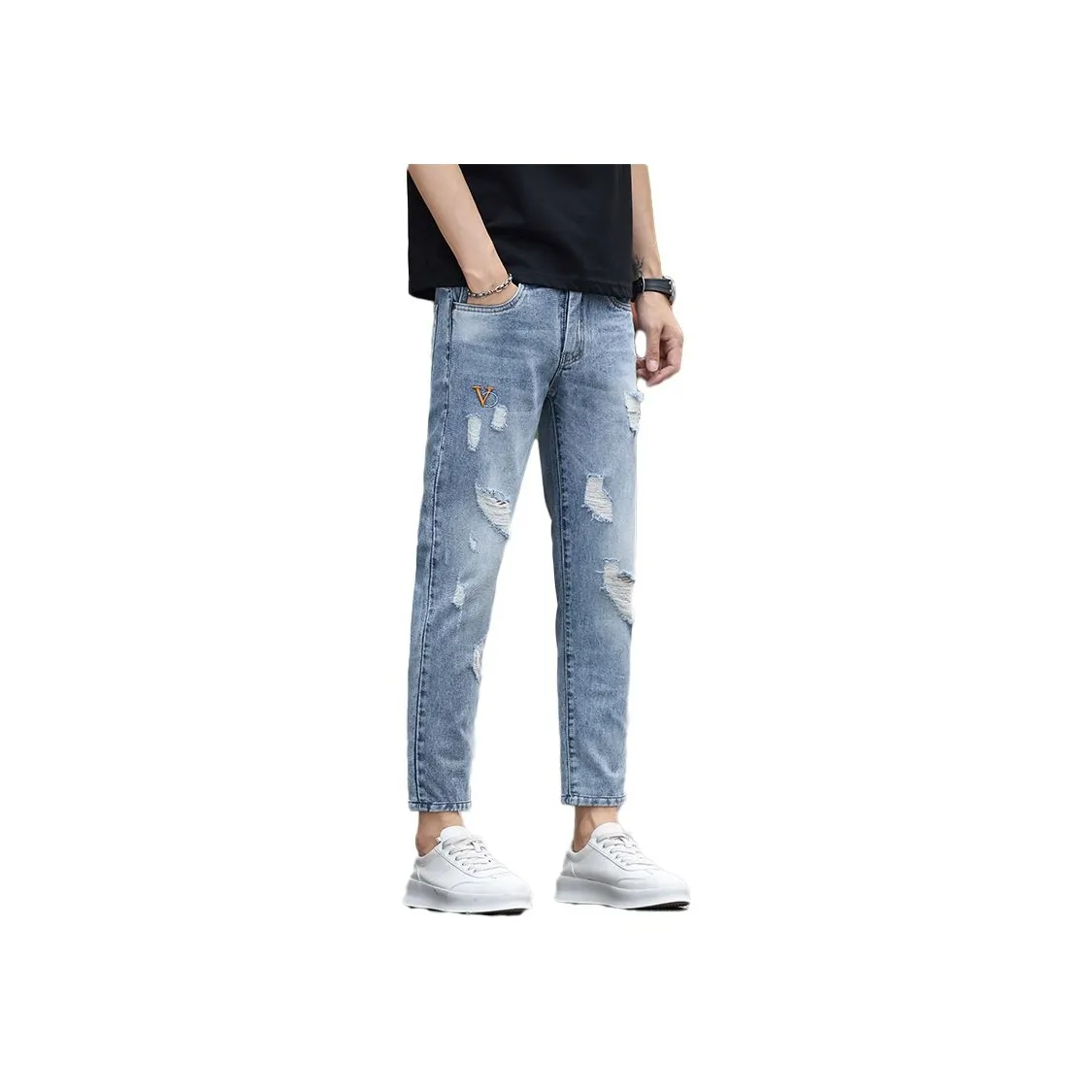 TUCANO Синий Серый Мужские Джинсы