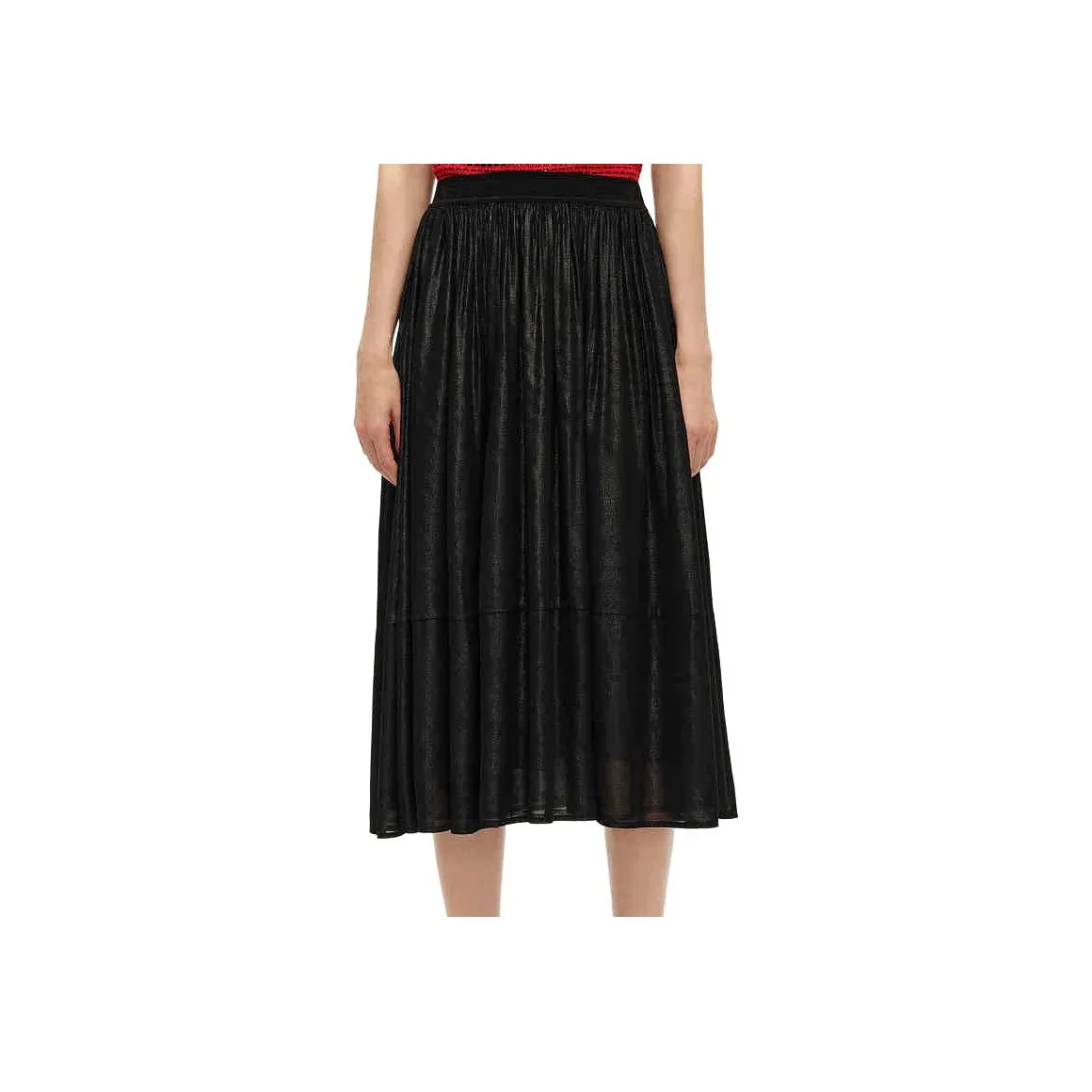 KARL LAGERFELD Повседневный Длинный Юбка Женские Черный