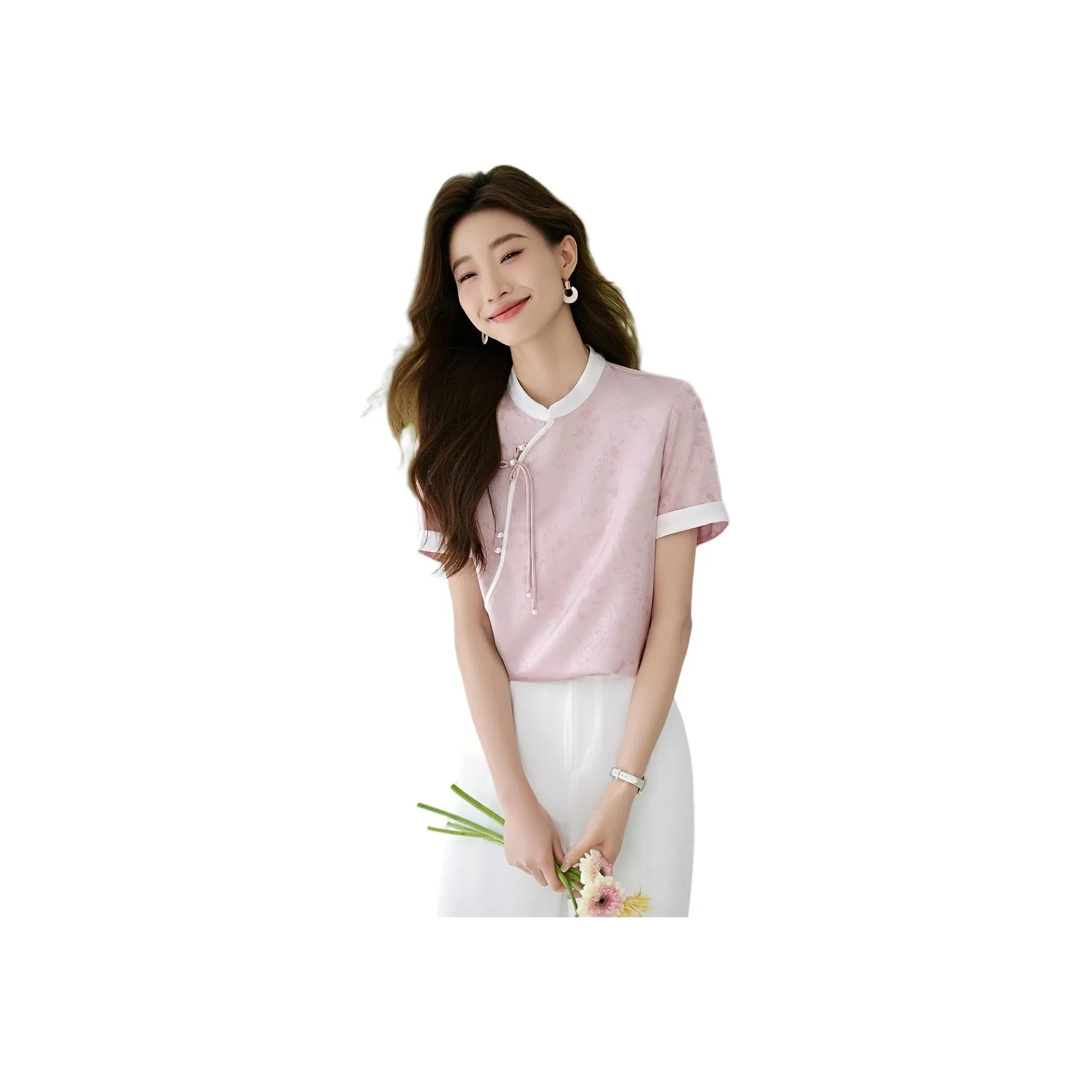 Mo Han Yi Mei Shirt Women's Mousse Pink
