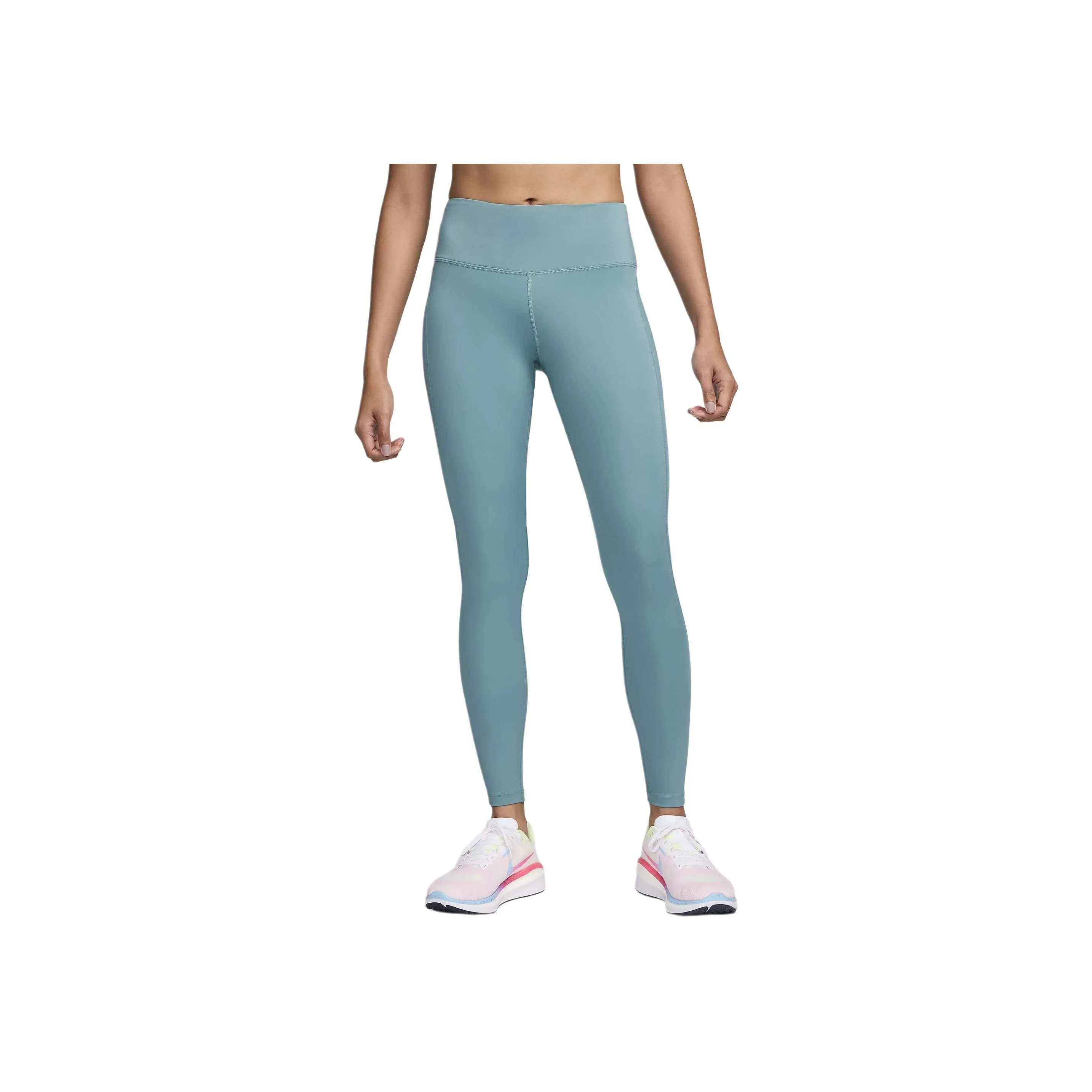 Nike Epic Fast Women's Mid Rise Running Leggings Sports Pants Women's Denim Turquoise