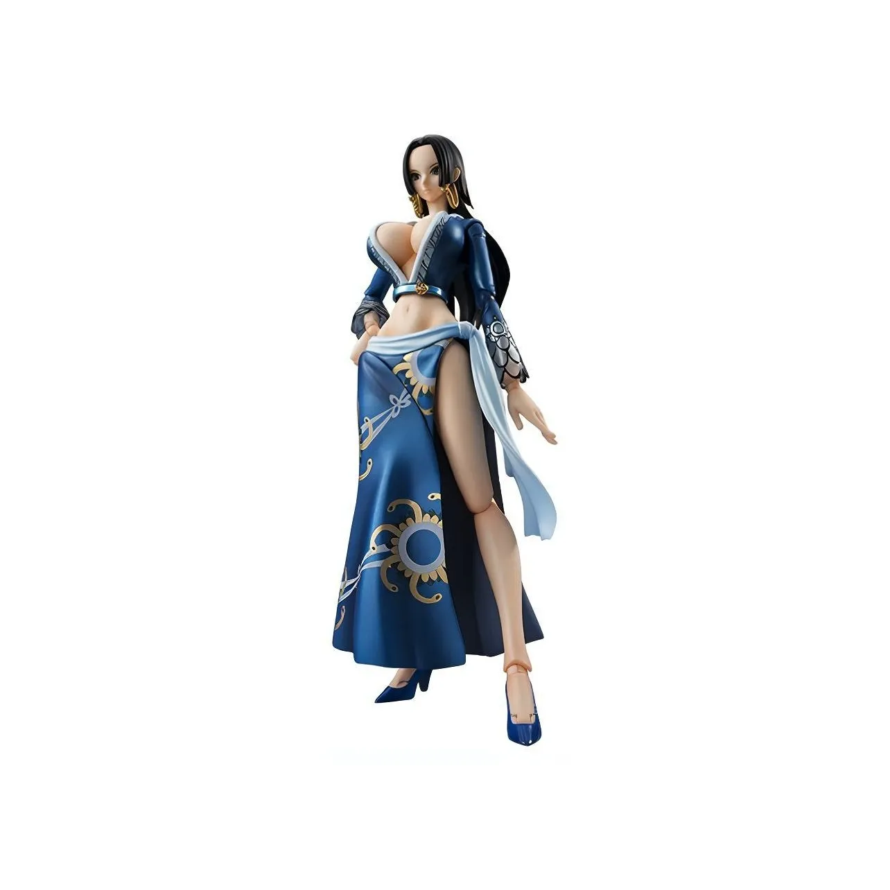 MegaHouse Boa Hancock One Piece Vah Empress Blue Dress, Different Colored Scale Figures 18cm