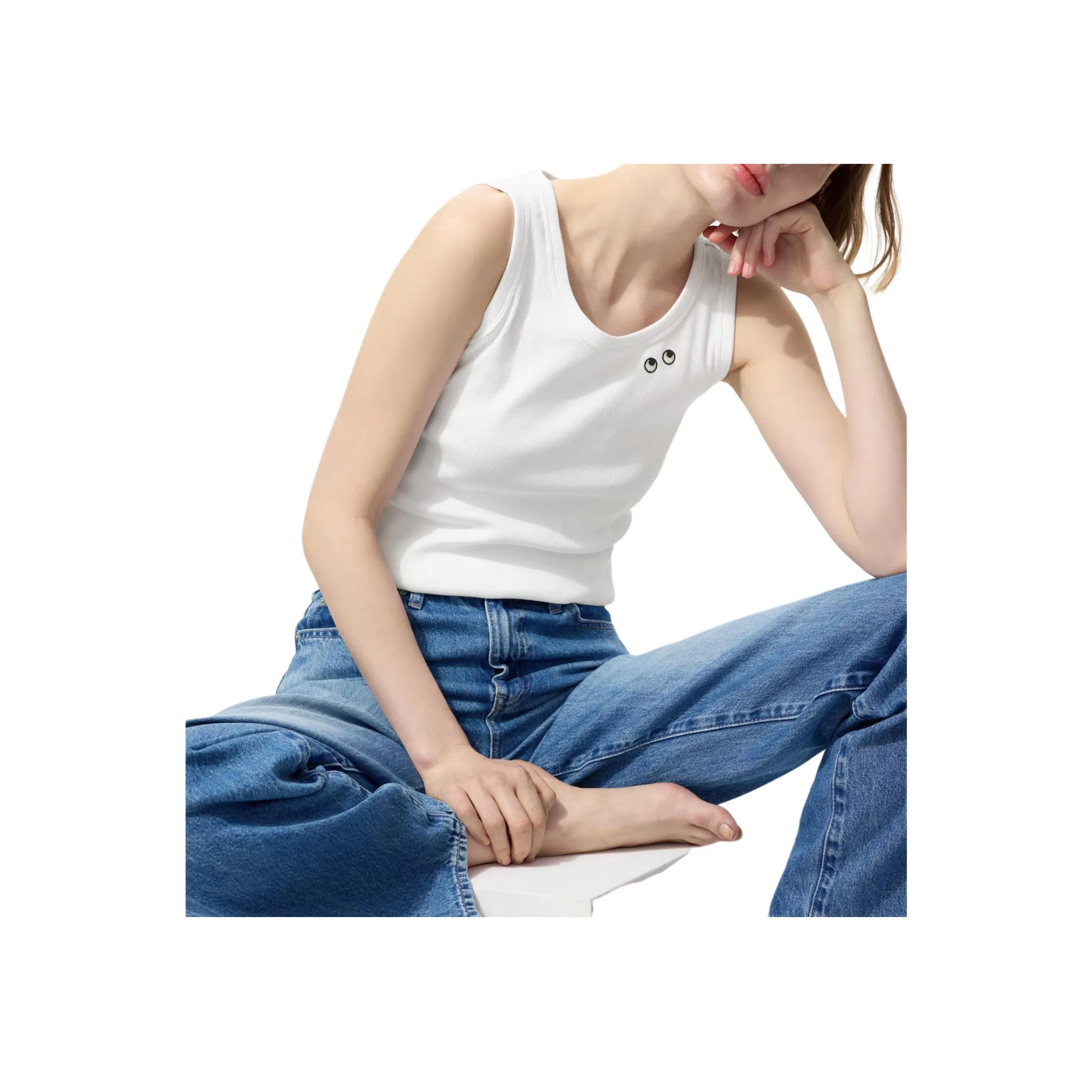 UNIQLO x Anya Hindmarch совместная марка SS25 Майка Женская