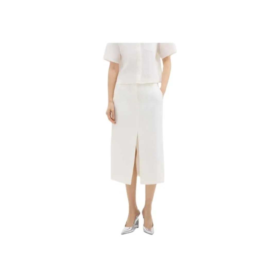 THEORY Casual Long Skirt Women's White