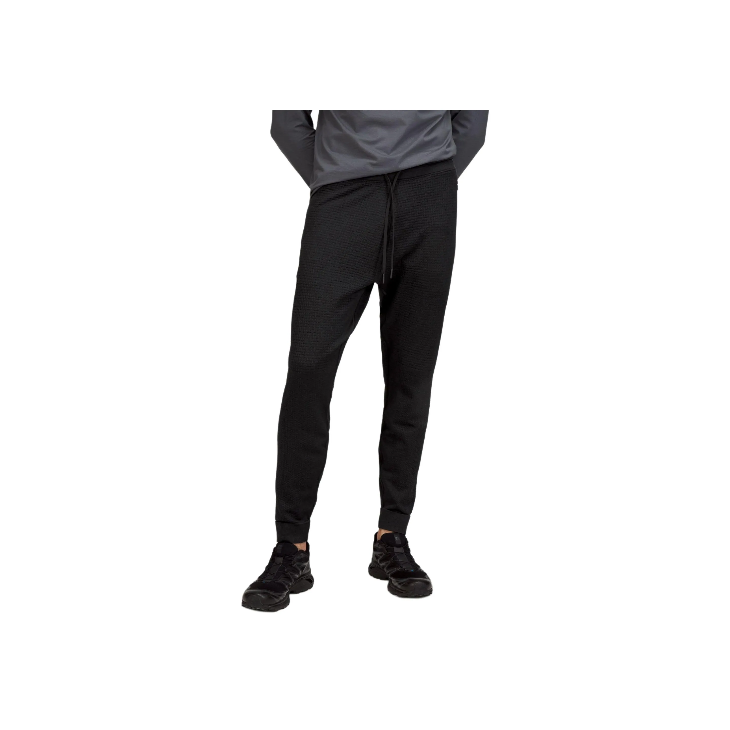 lululemon Engineered Вязаные Тренировочные Брюки Мужские Черные