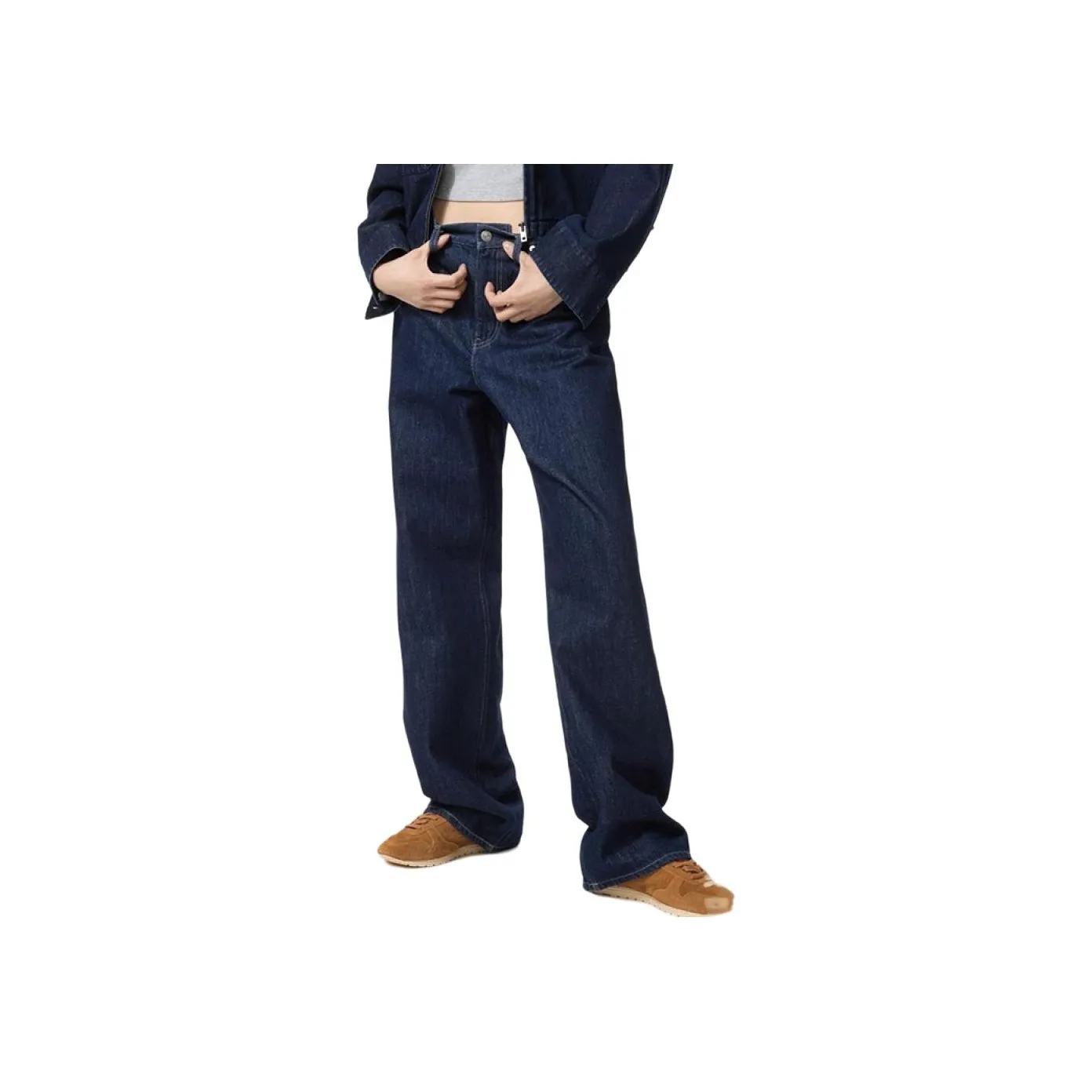 UNIQLO Темно-синие женские джинсы