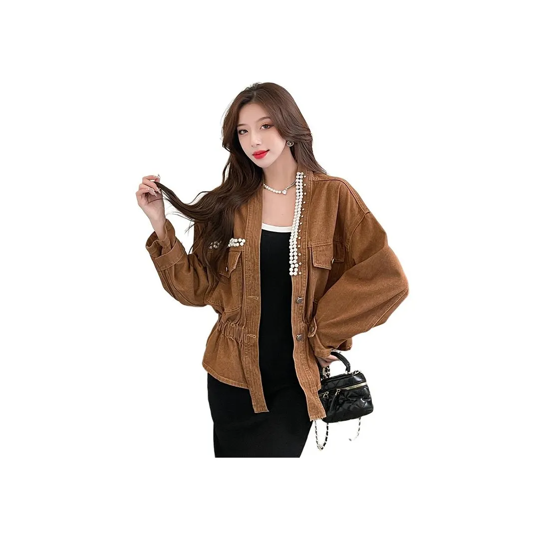 MINETTE Коричневый Женские Джинсовые Куртки