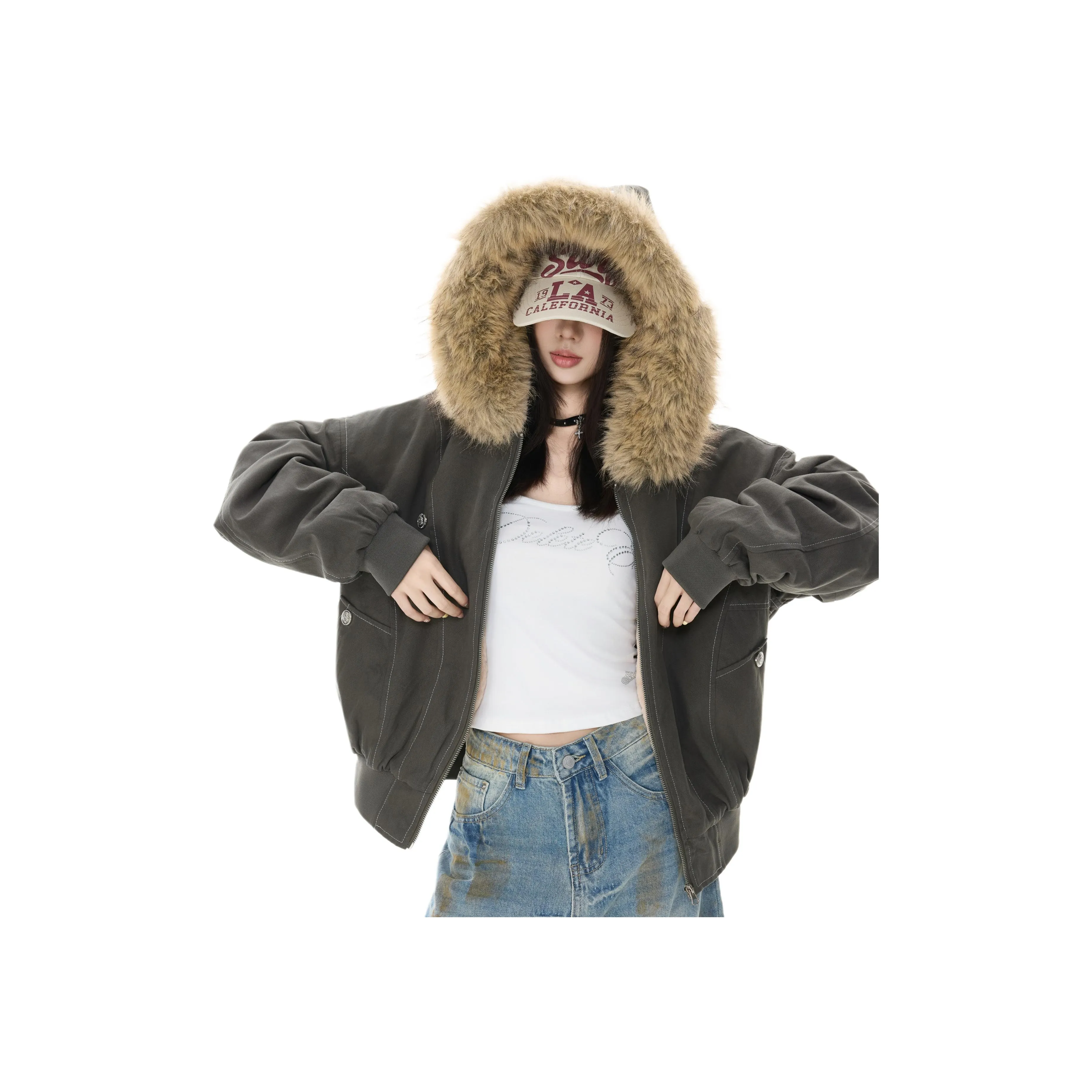 Struggle Vintage95 Хлопковый пуховик женский