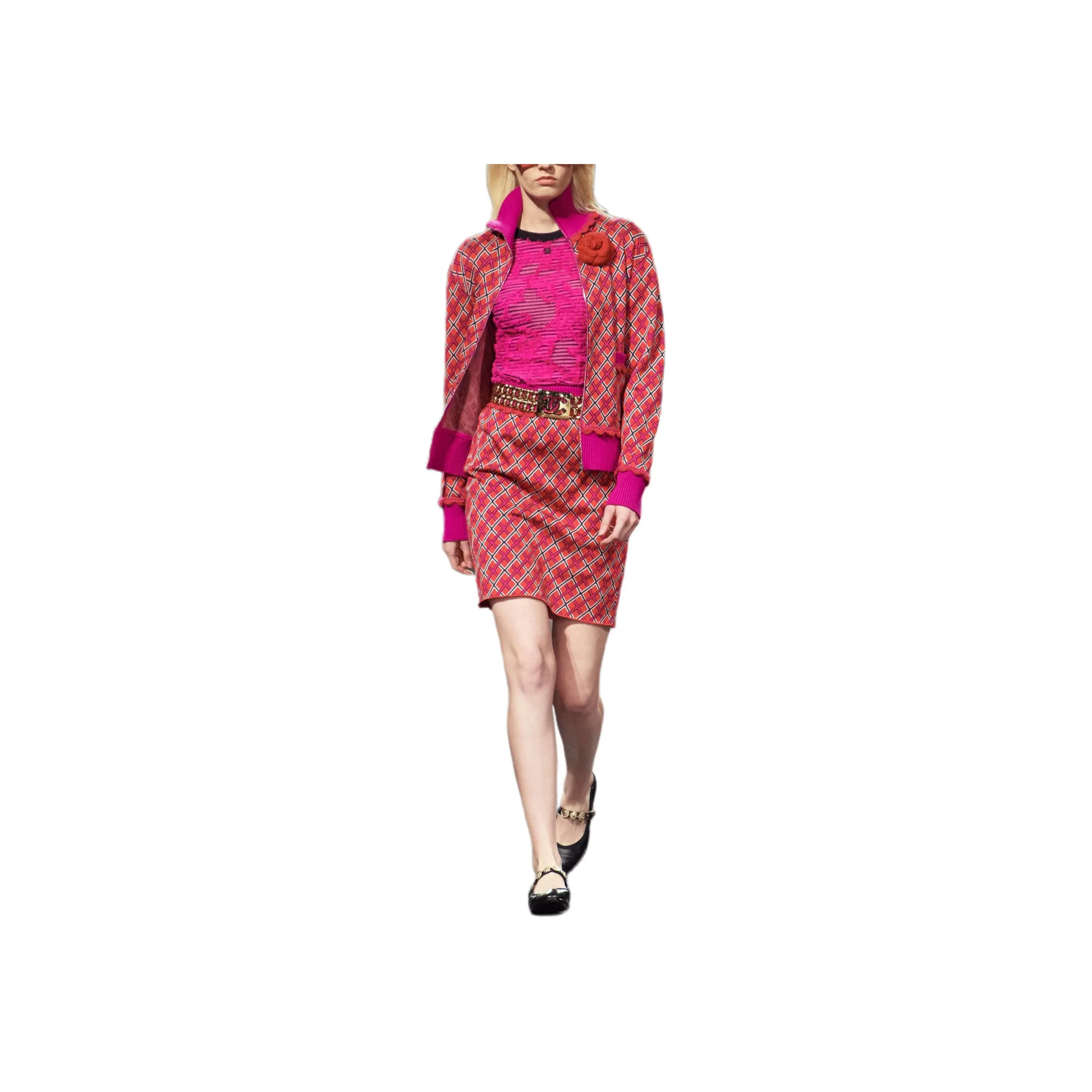CHANEL 24 Spring Summer Jackets & Coats Women's Peach Red