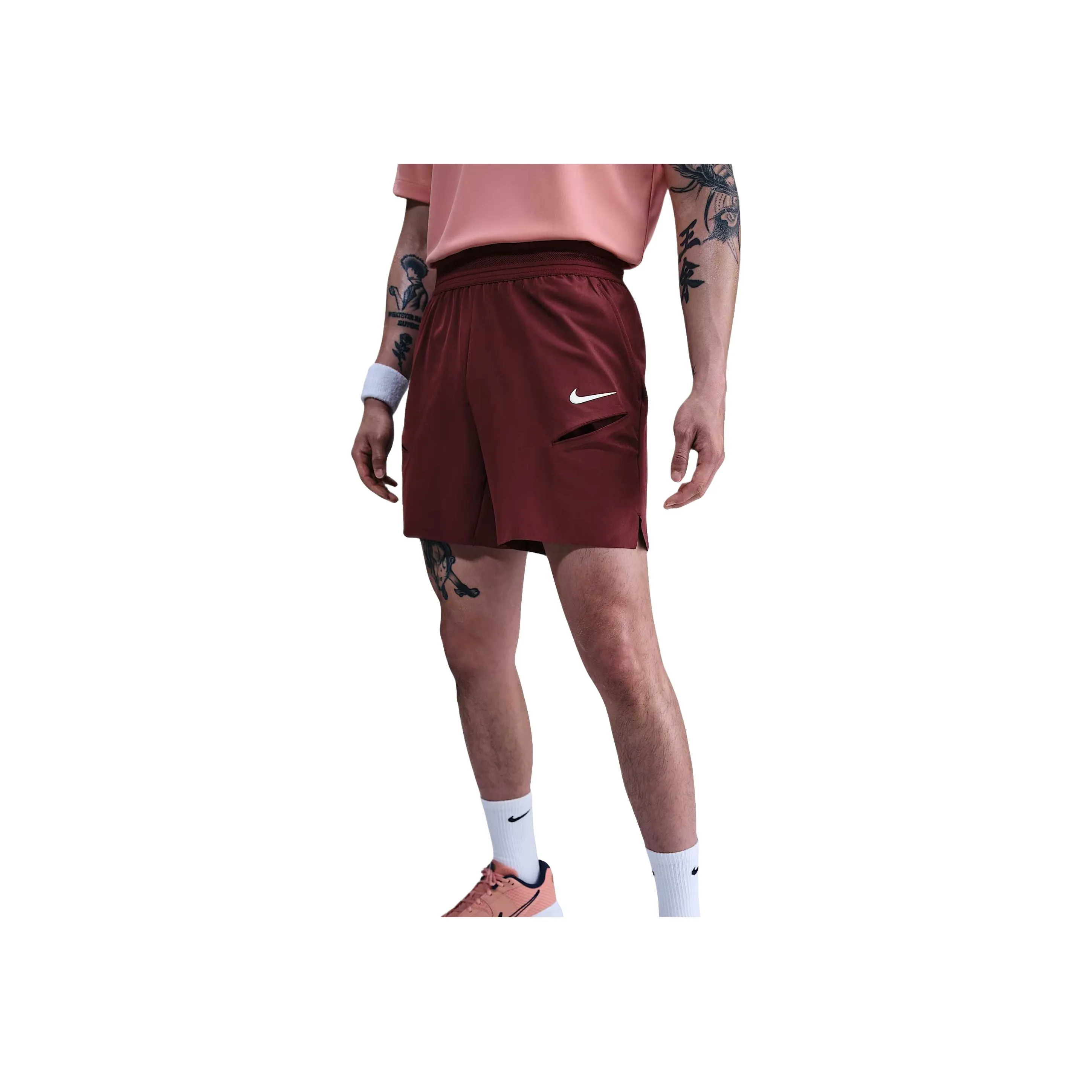 Nike Court SlamDri Fit Теннис Низ Мужской Красный