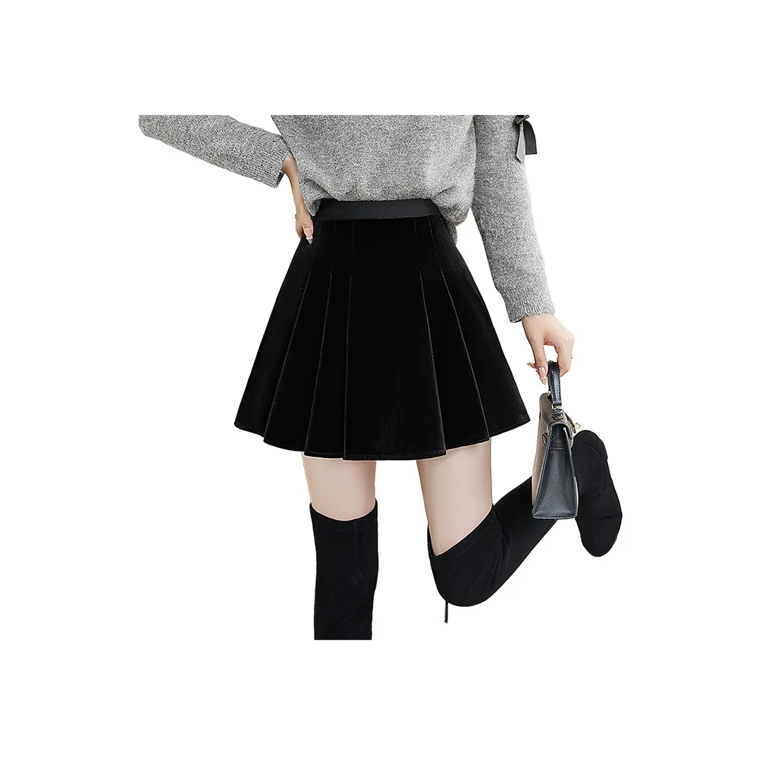 Cypress House Повседневные короткие юбки Женские Черный