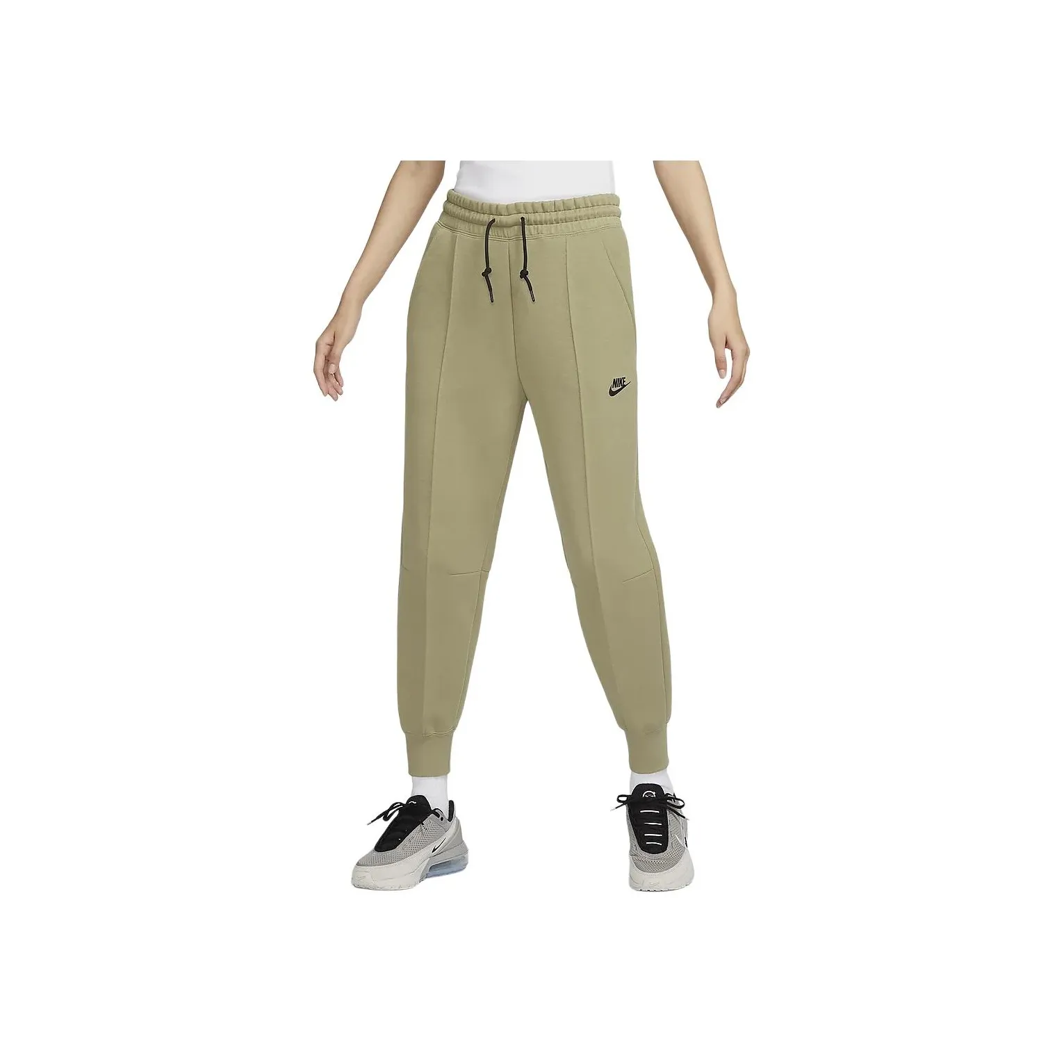 Nike Sportswear Tech Fleece Knitted Sports Pants Women's Olive Green
