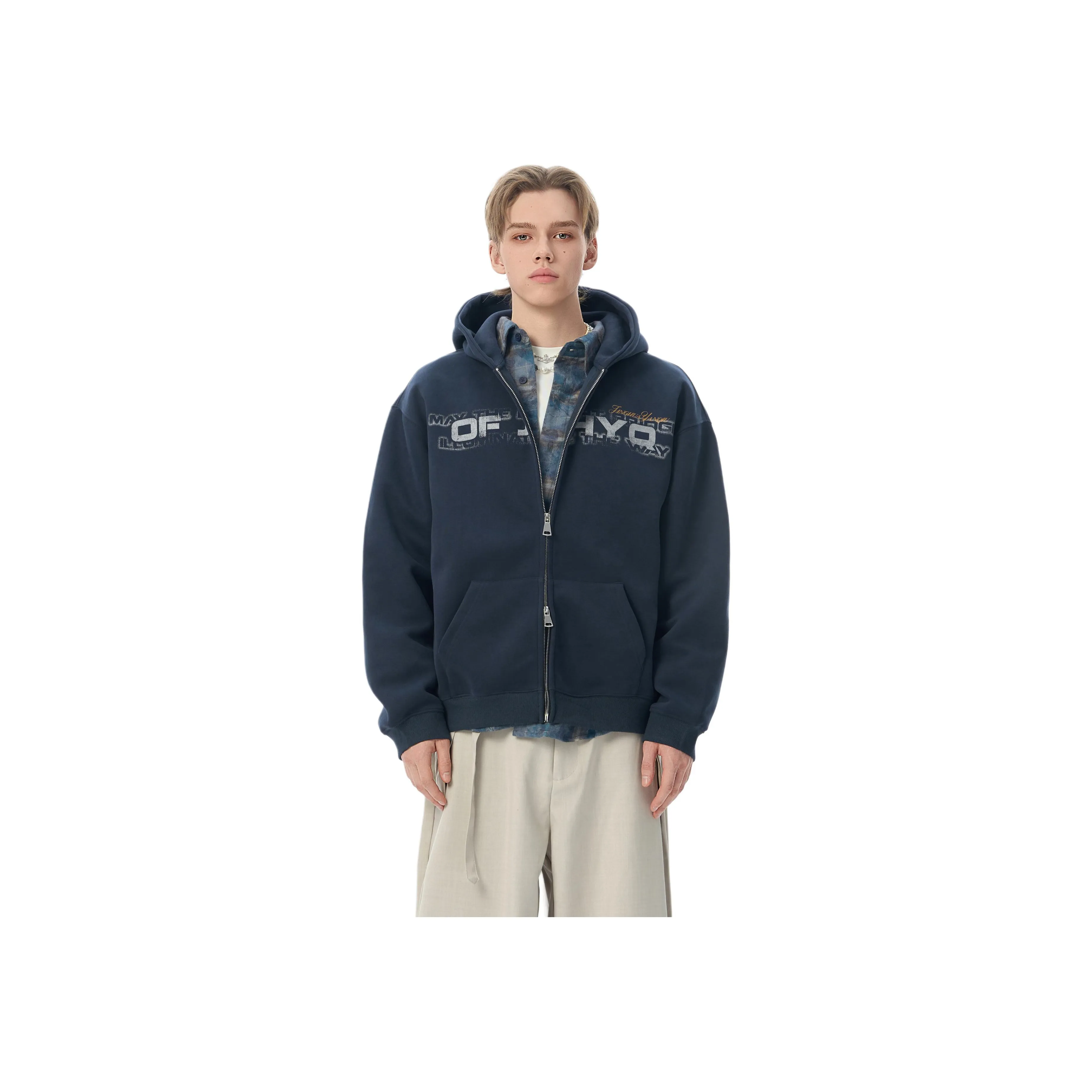 JHYQ Темно-синий Унисекс Свитшоты