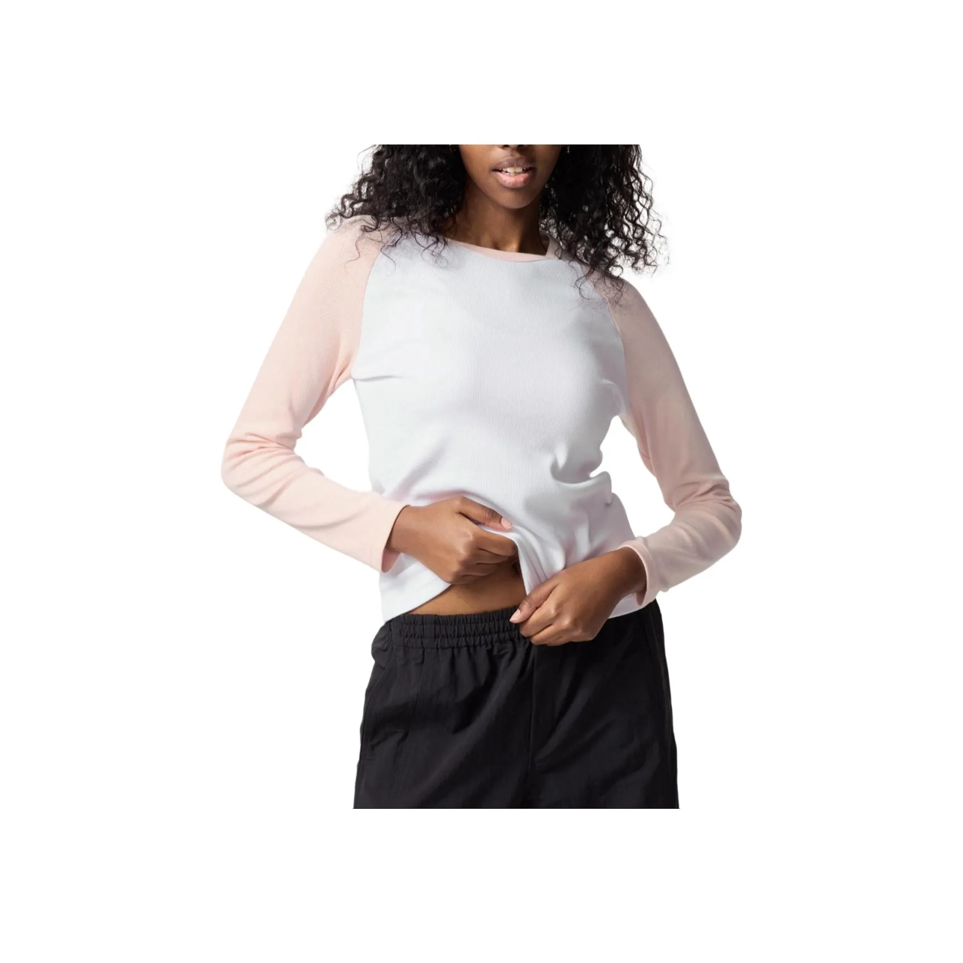 UNIQLO Raglan Sleeve T Shirt Women's Pastel Pink