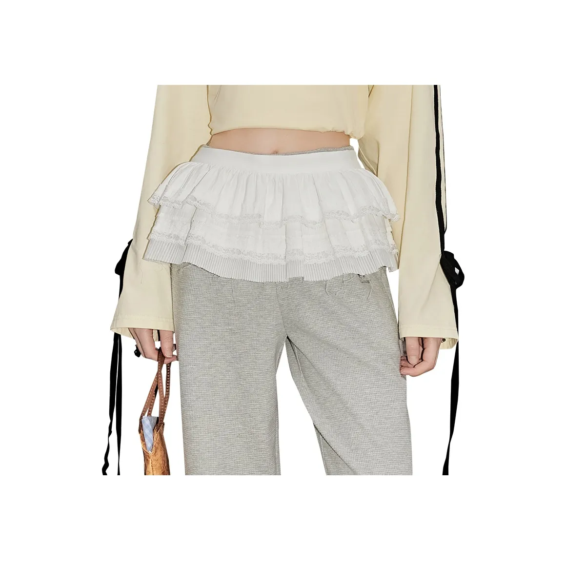 UNIFREE Повседневные короткие юбки Женские Белые